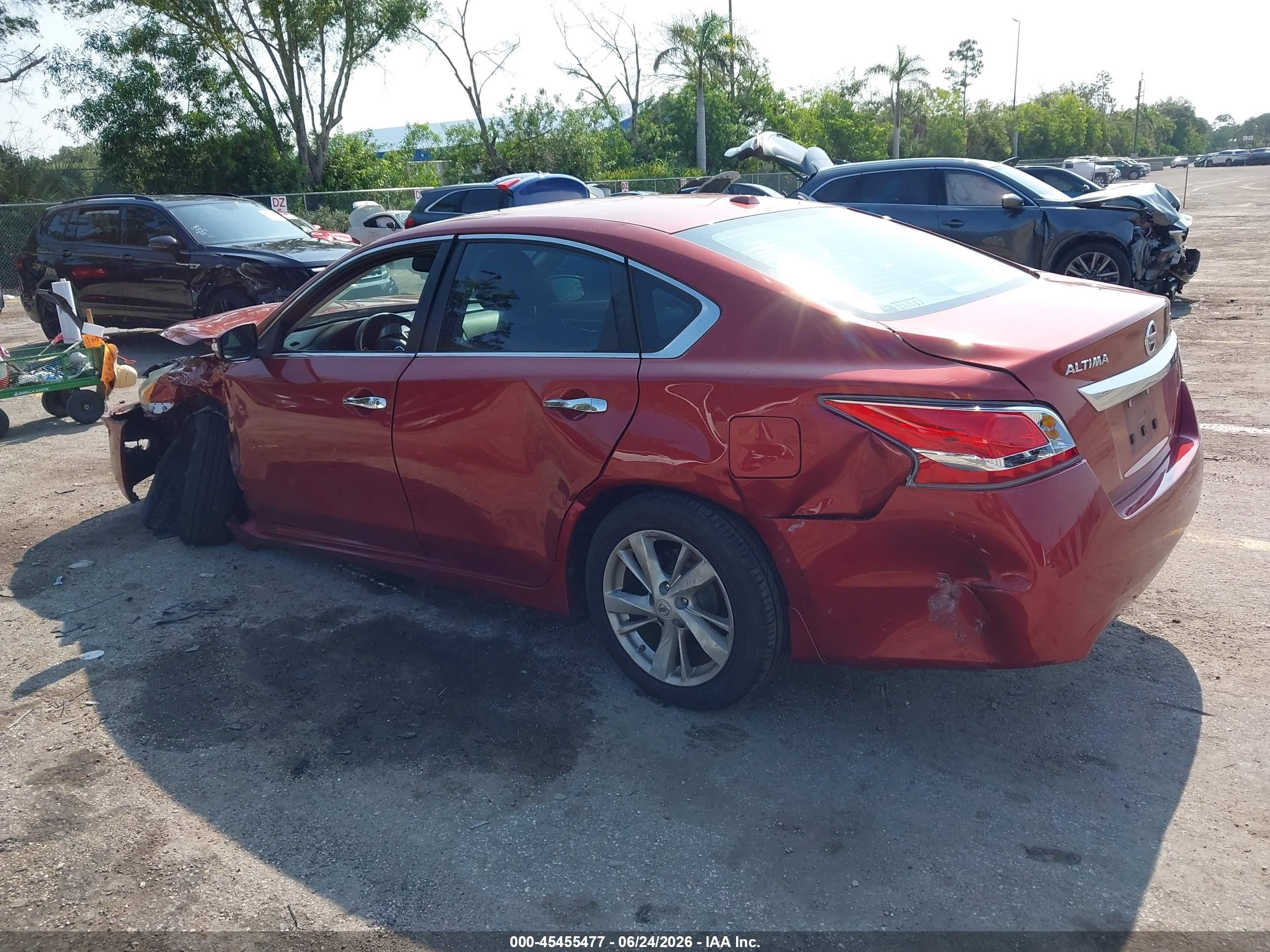 2015 Nissan Altima 2.5 Sl Red vin: 1N4AL3AP1FC594569