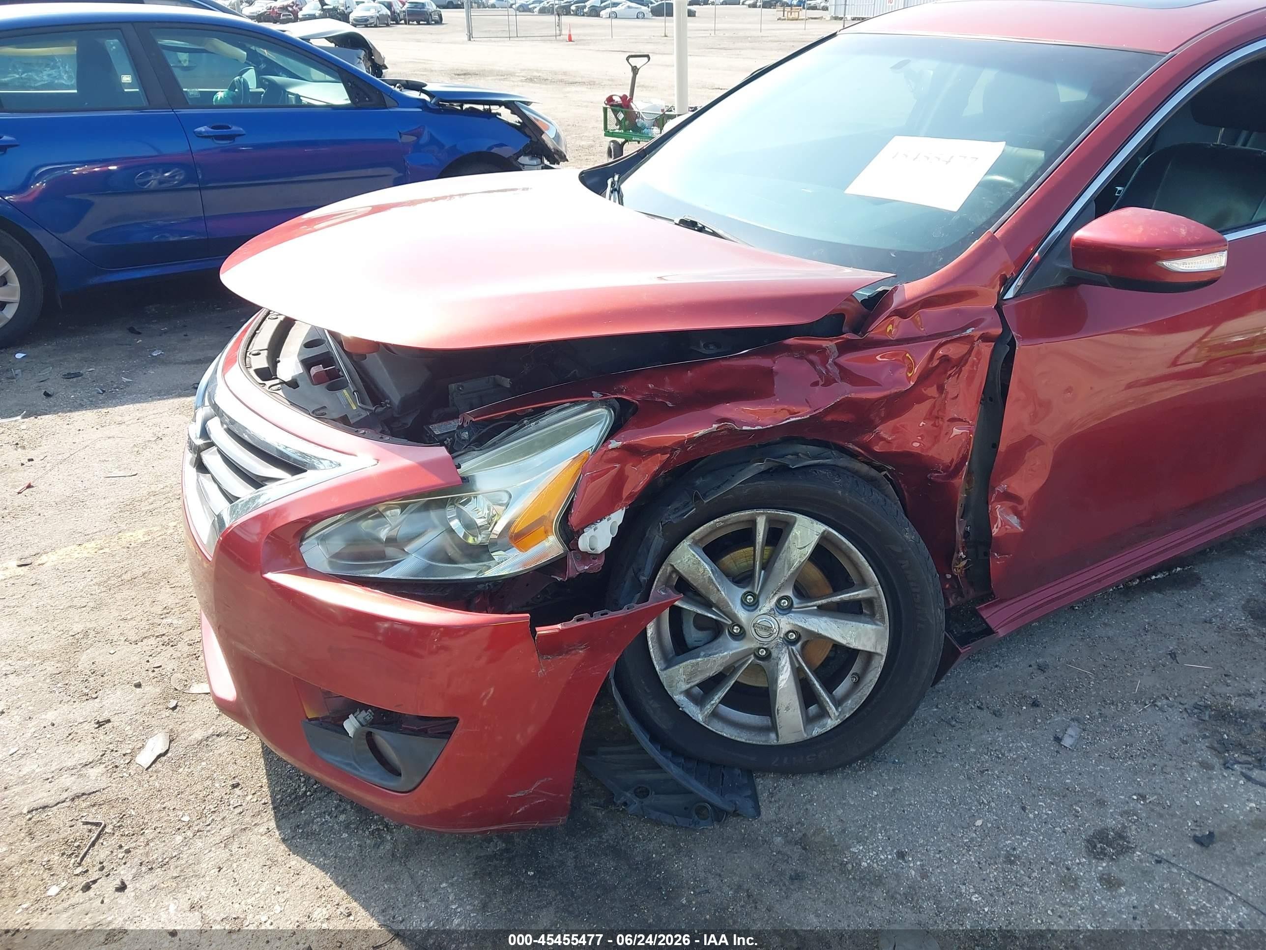2015 Nissan Altima 2.5 Sl Red vin: 1N4AL3AP1FC594569