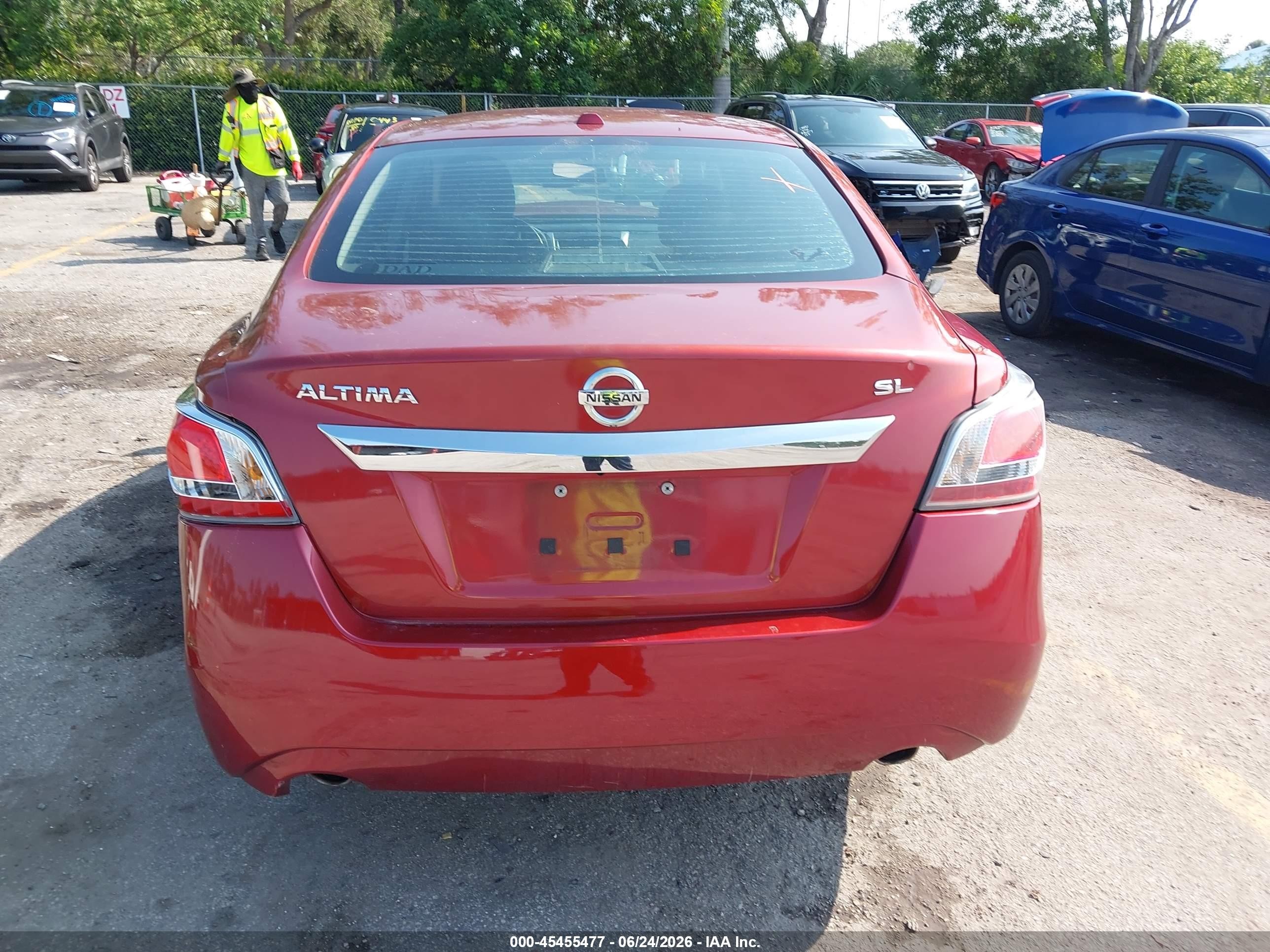 2015 Nissan Altima 2.5 Sl Red vin: 1N4AL3AP1FC594569