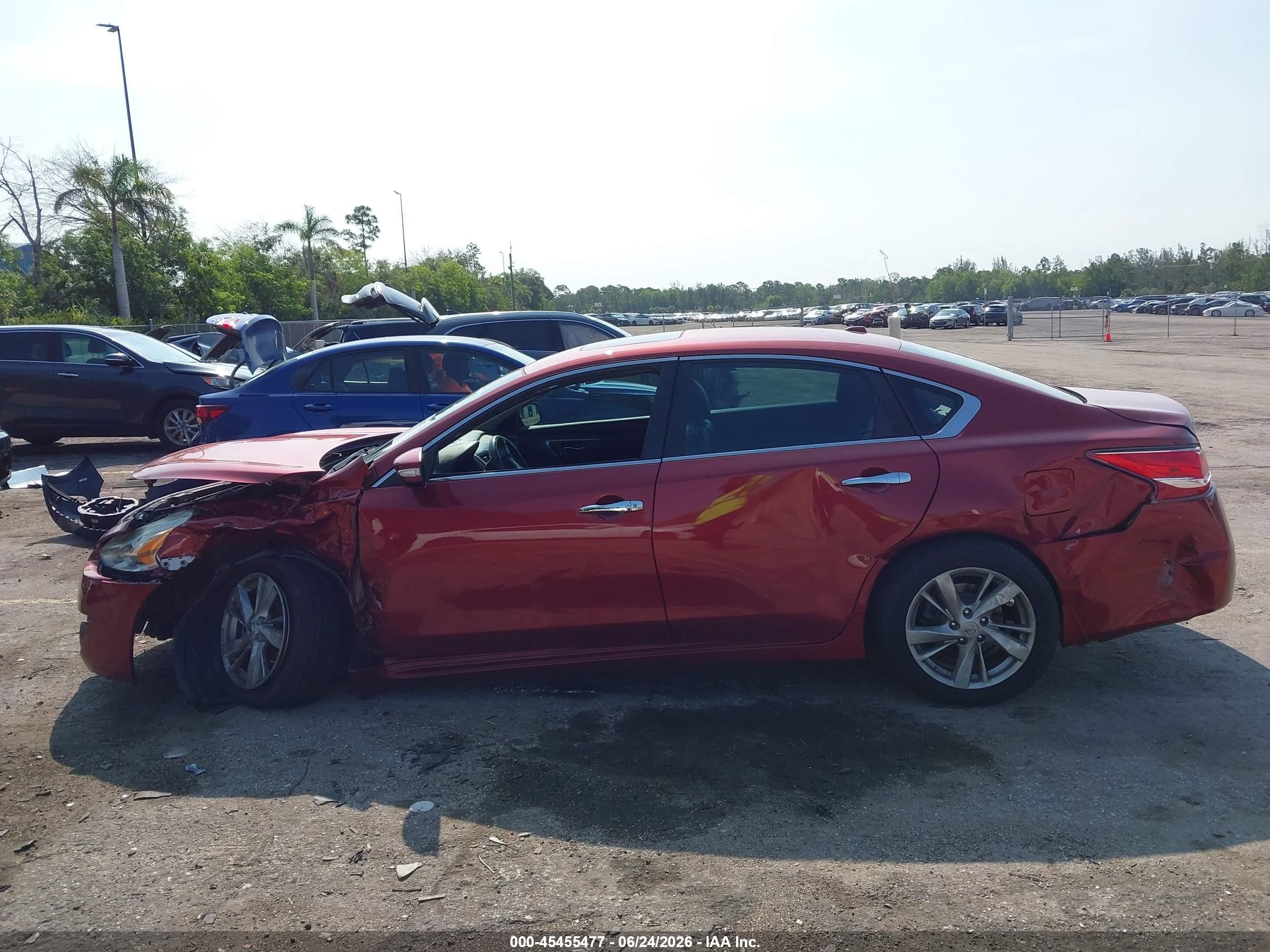 2015 Nissan Altima 2.5 Sl Red vin: 1N4AL3AP1FC594569