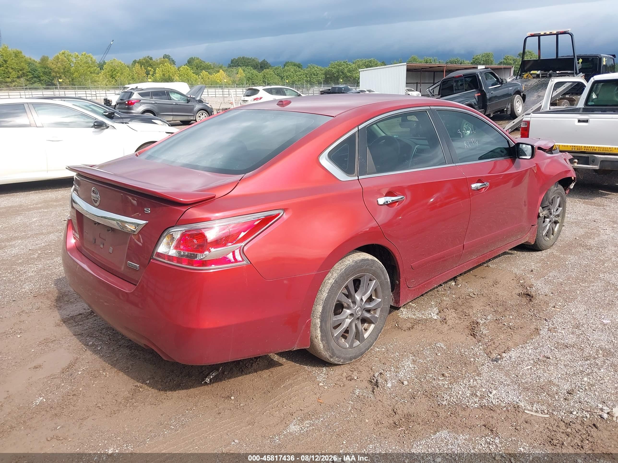 2015 Nissan Altima 2.5 S Red vin: 1N4AL3AP1FC595365