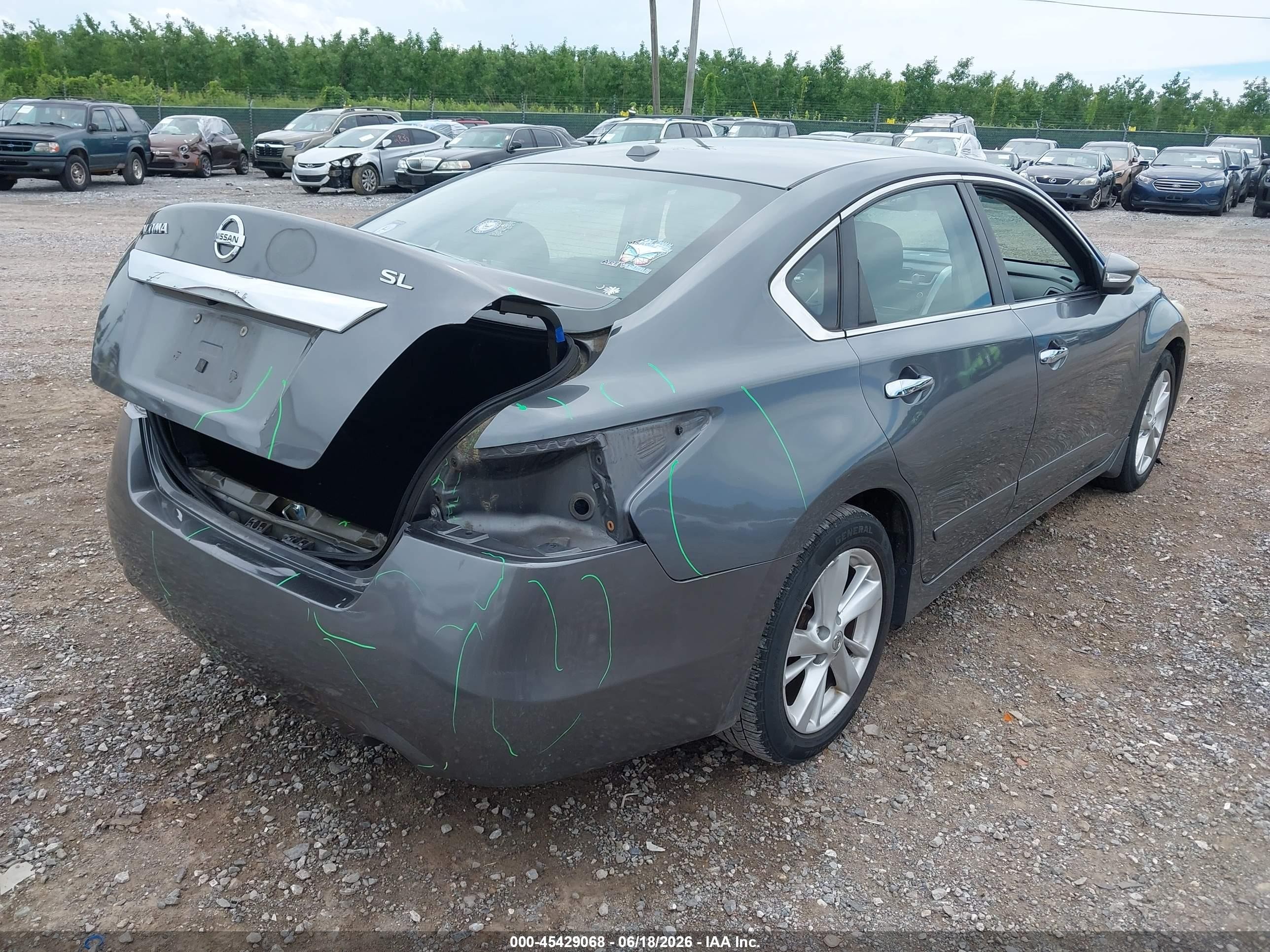 2015 Nissan Altima 2.5 Sl Серый vin: 1N4AL3AP1FN353762