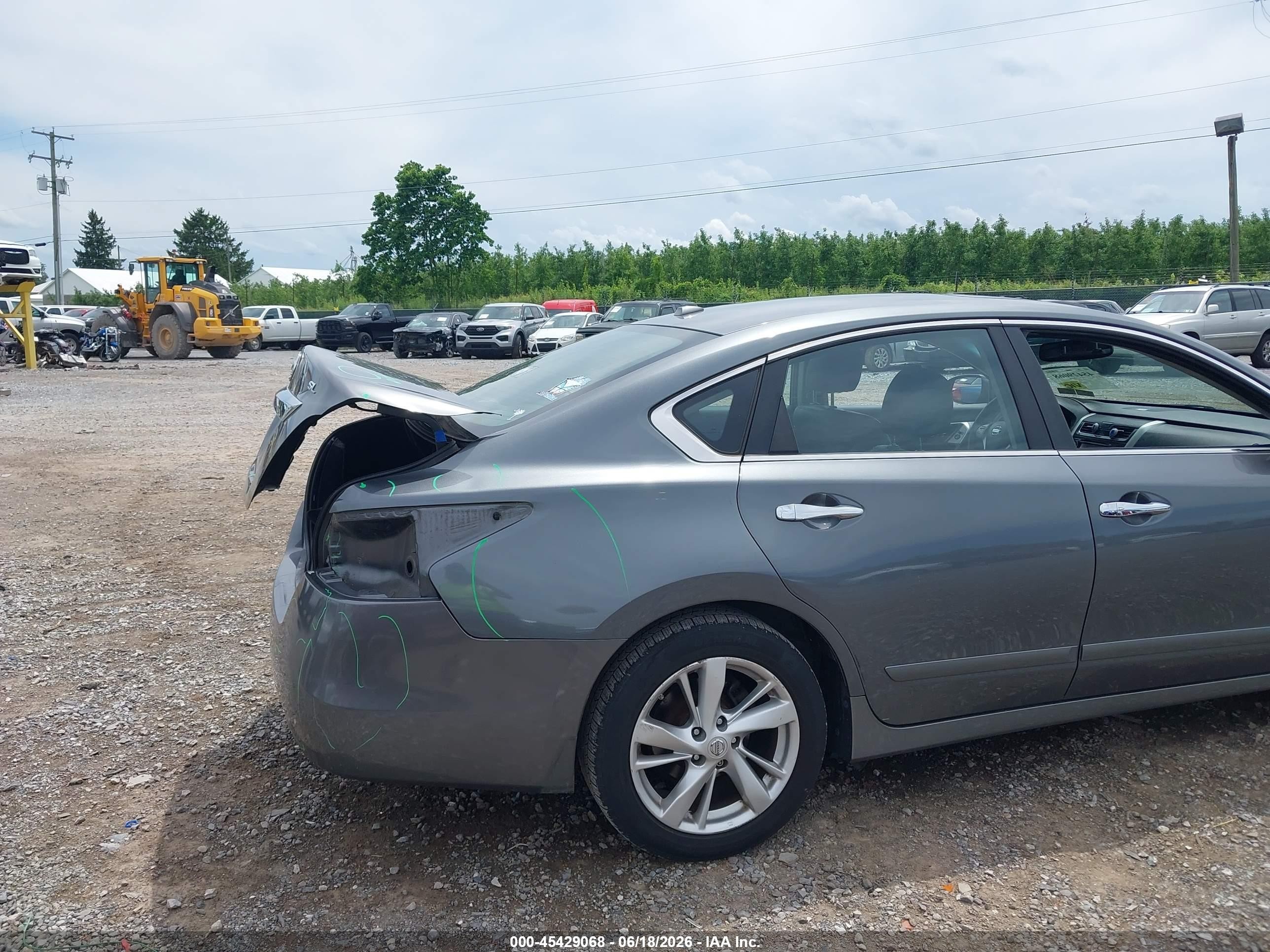 2015 Nissan Altima 2.5 Sl Серый vin: 1N4AL3AP1FN353762