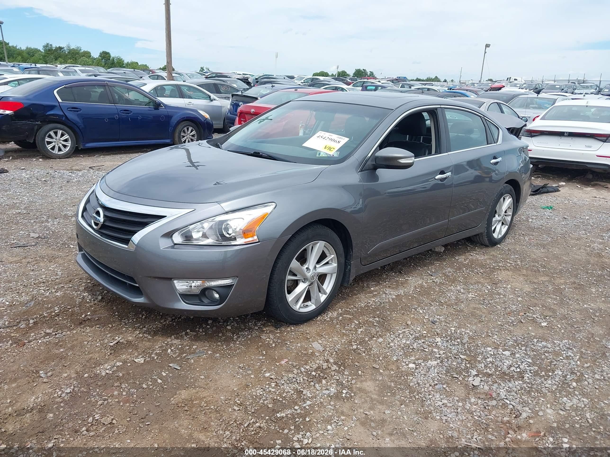2015 Nissan Altima 2.5 Sl Серый vin: 1N4AL3AP1FN353762