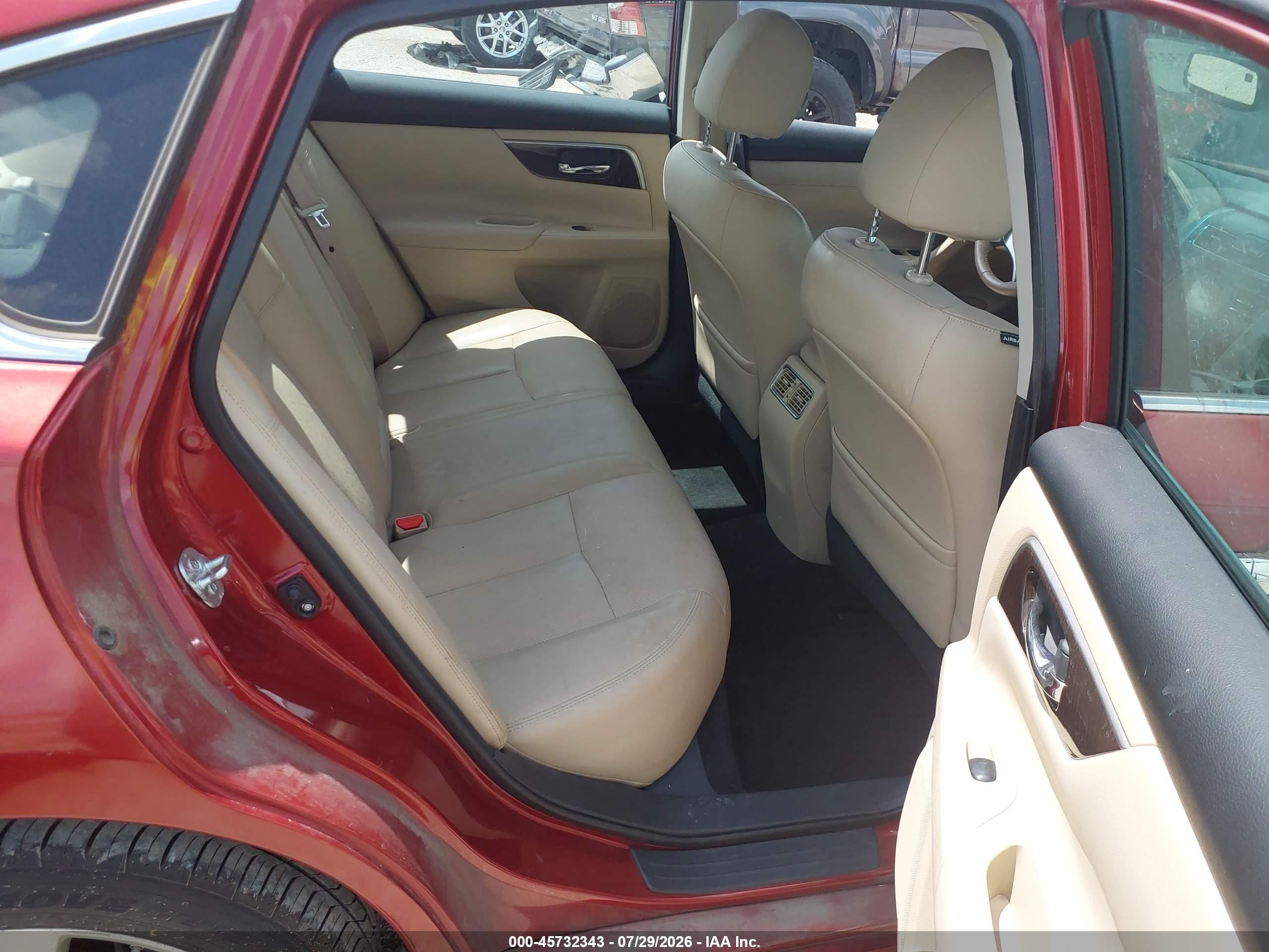2015 Nissan Altima 2.5 Sl Red vin: 1N4AL3AP1FN865845