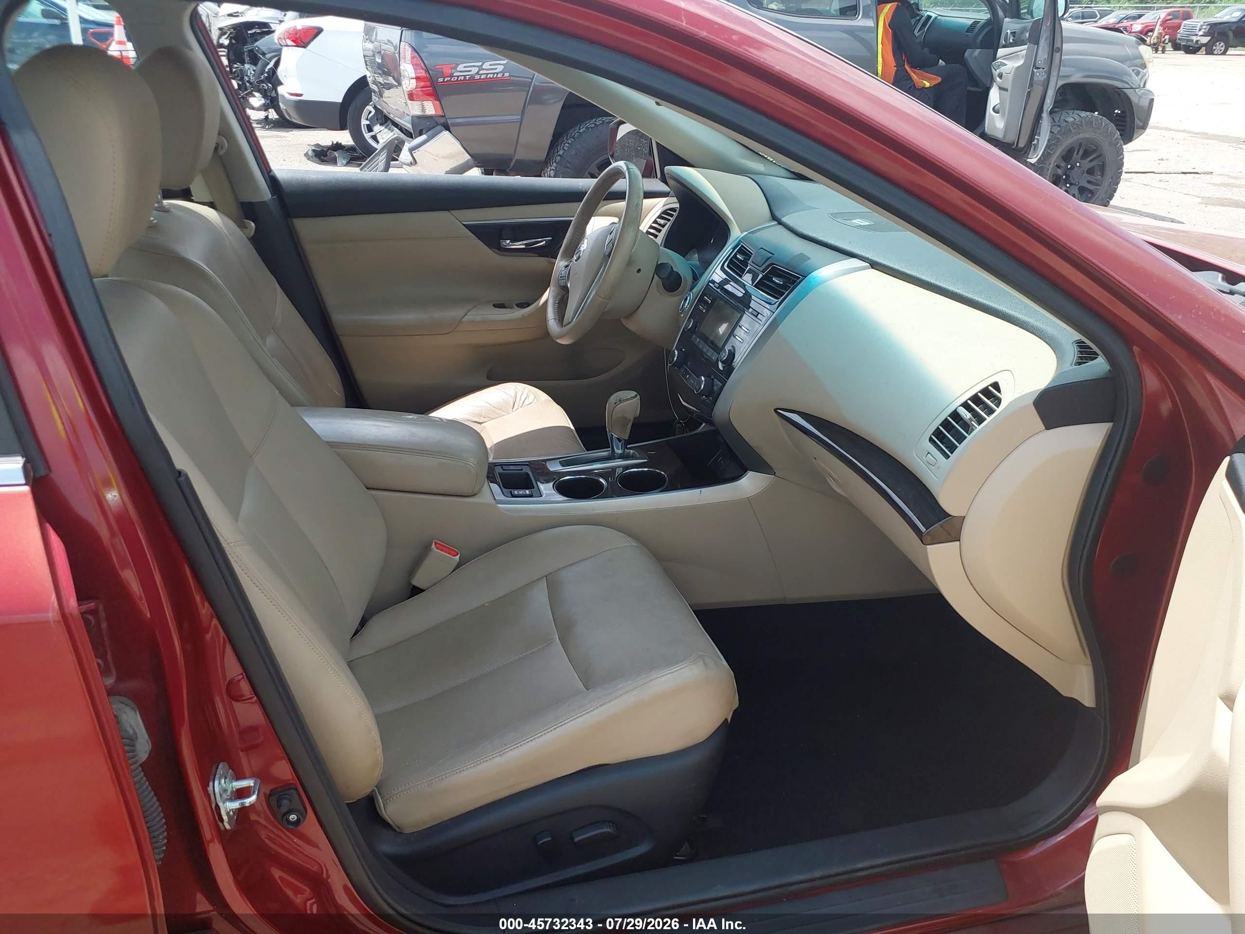 2015 Nissan Altima 2.5 Sl Red vin: 1N4AL3AP1FN865845