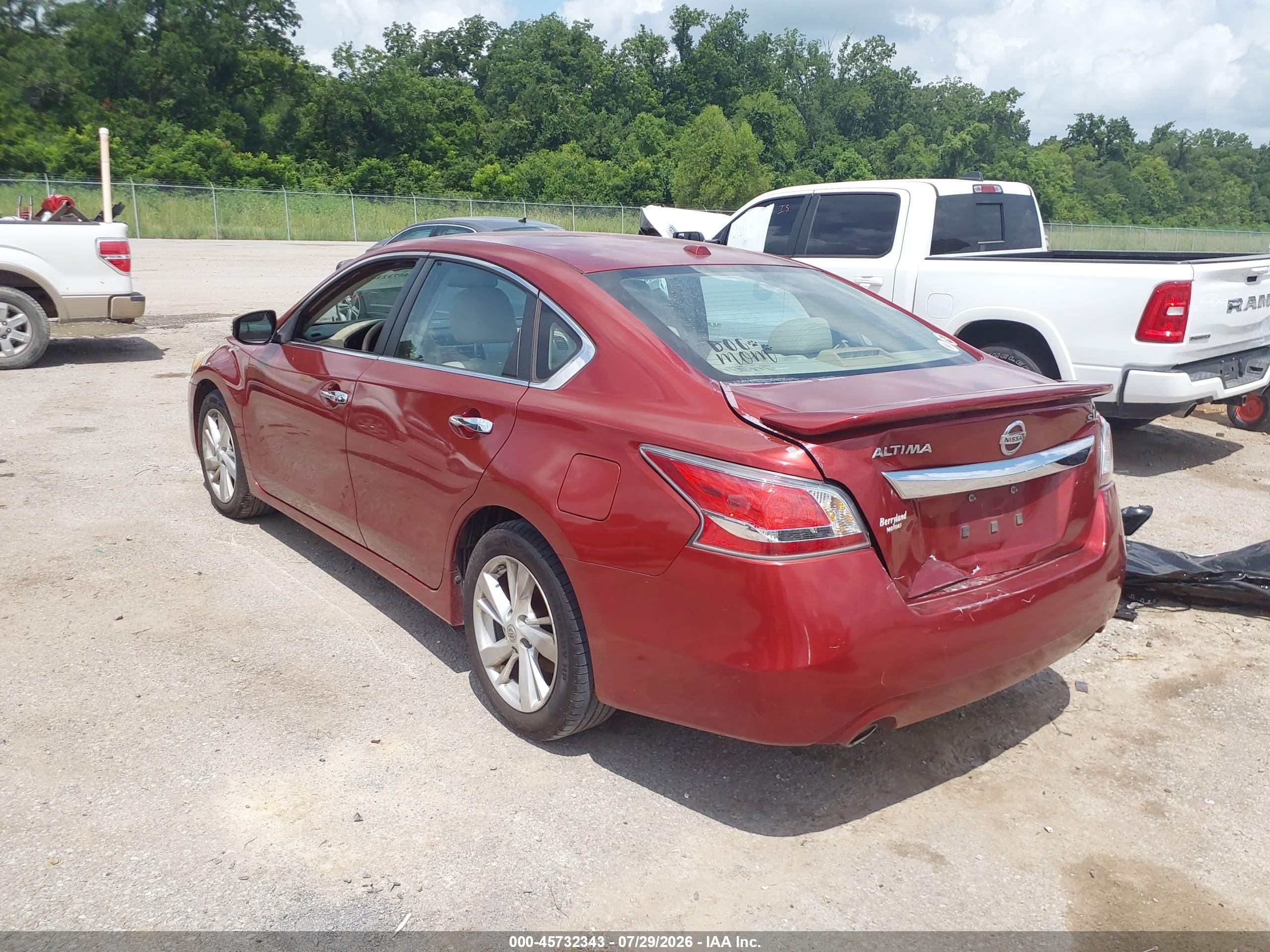 2015 Nissan Altima 2.5 Sl Red vin: 1N4AL3AP1FN865845