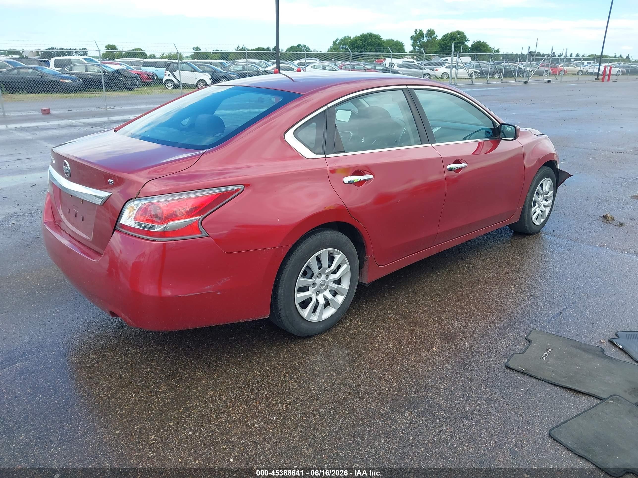 2015 Nissan Altima 2.5/2.5 S/2.5 Sl/2.5 Sv Красный vin: 1N4AL3AP1FN889448