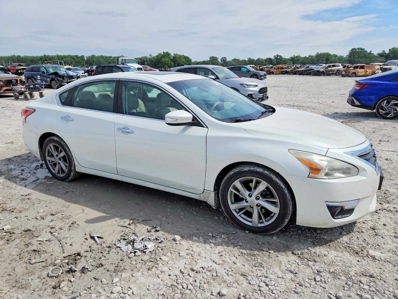 2015 Nissan Altima 2.5 Sl White vin: 1N4AL3AP1FN890227