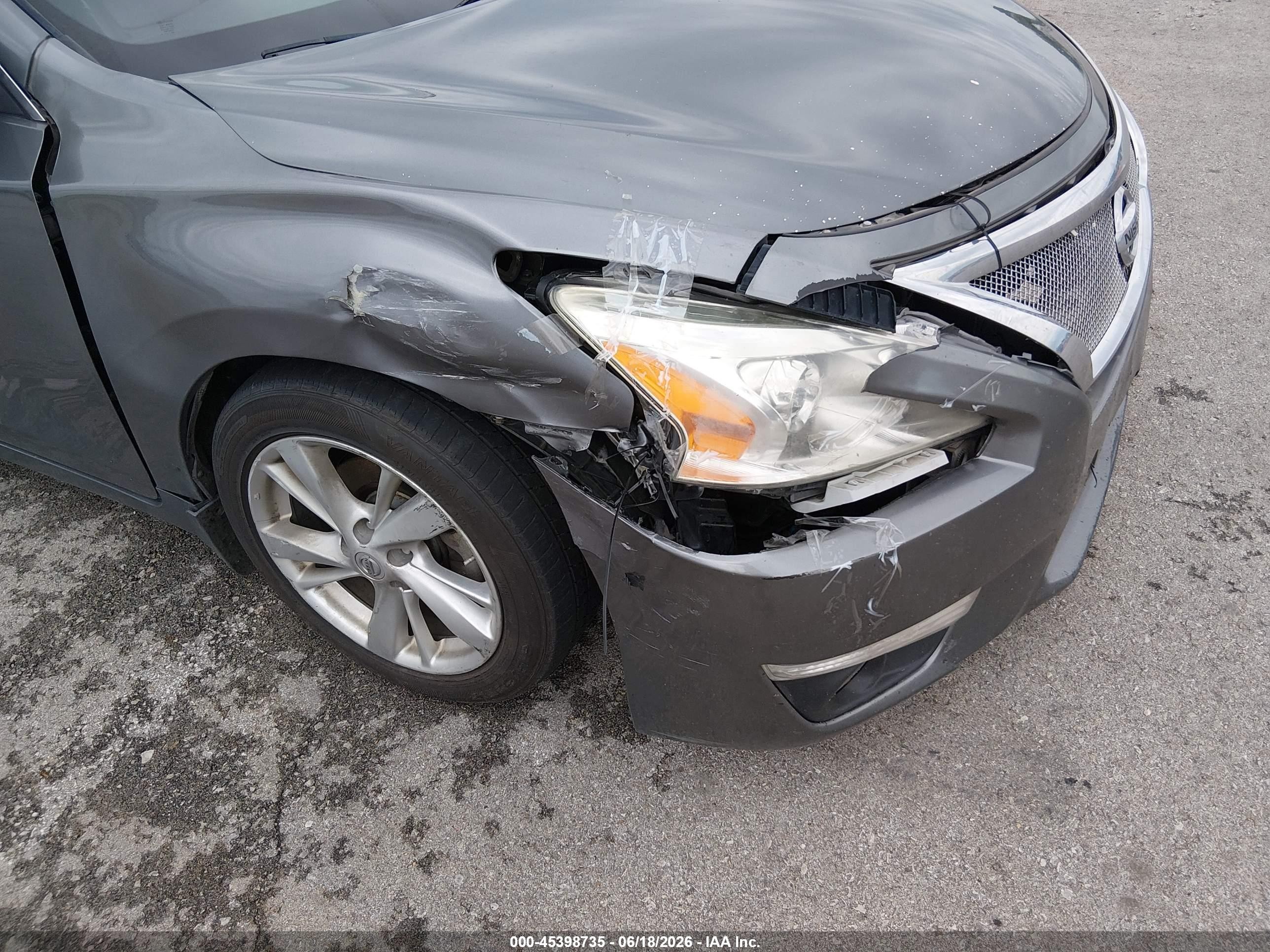 2015 Nissan Altima 2.5 Sl Gray vin: 1N4AL3AP1FN893600