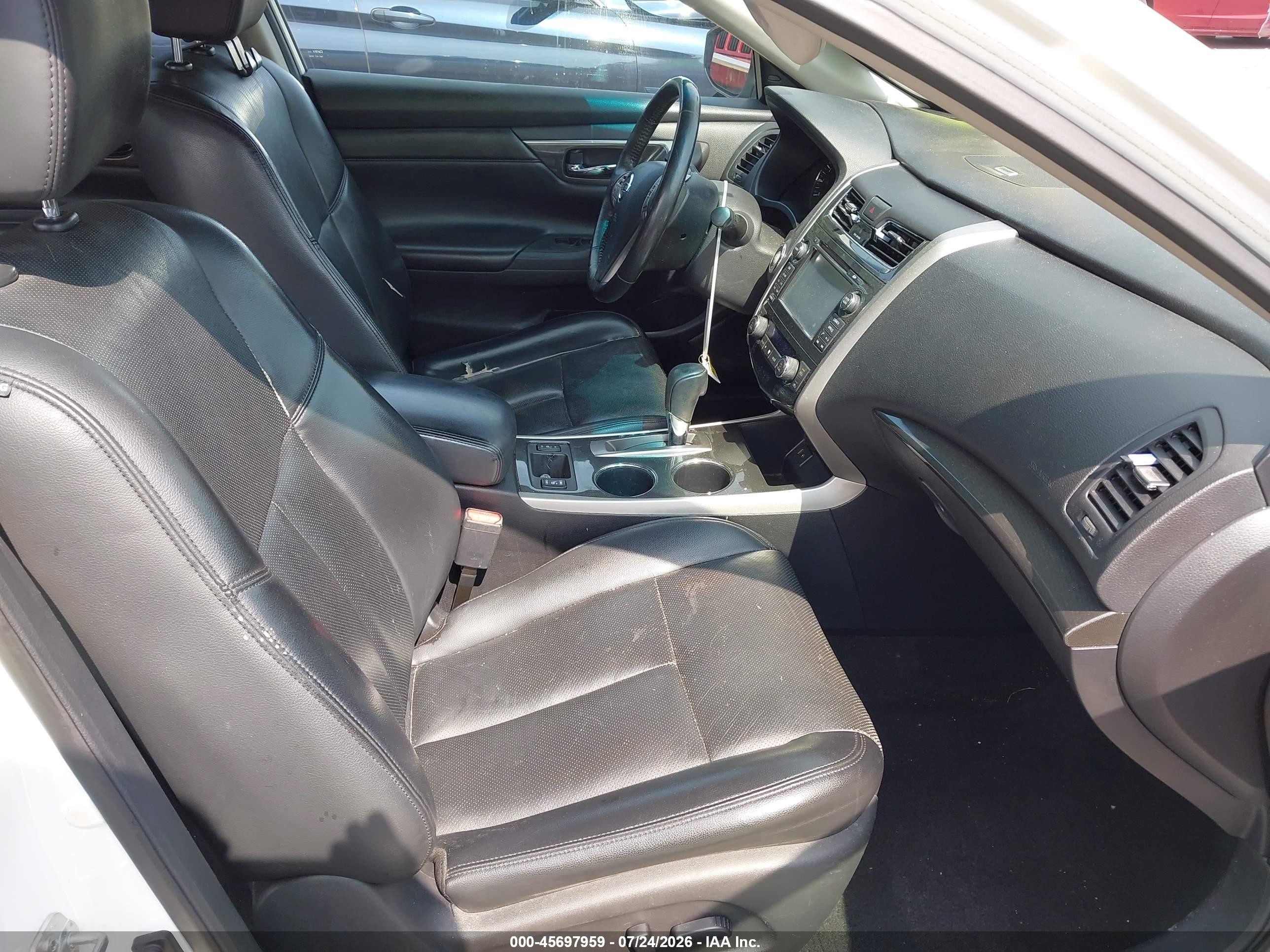 2015 Nissan Altima 2.5 Sl White vin: 1N4AL3AP1FN896934