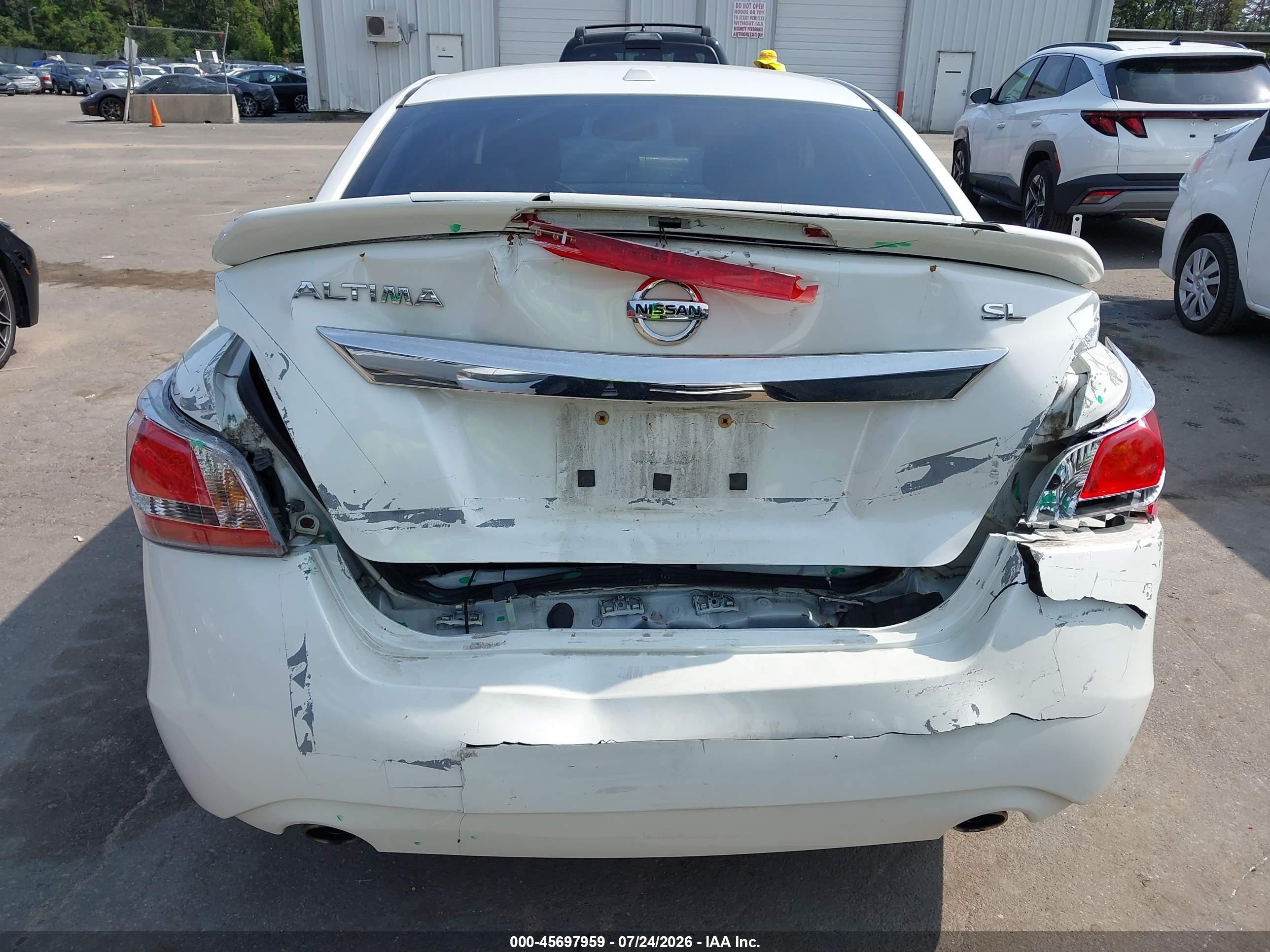 2015 Nissan Altima 2.5 Sl White vin: 1N4AL3AP1FN896934