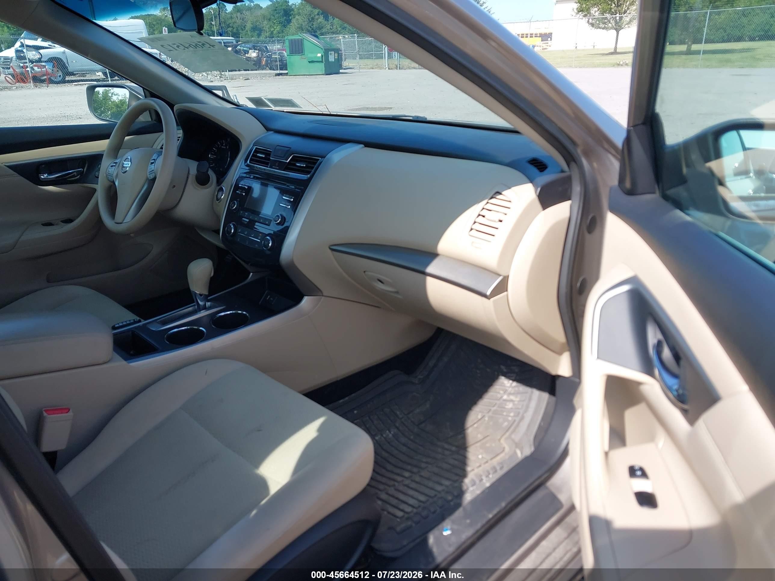 2015 Nissan Altima 2.5 S Tan vin: 1N4AL3AP1FN909312