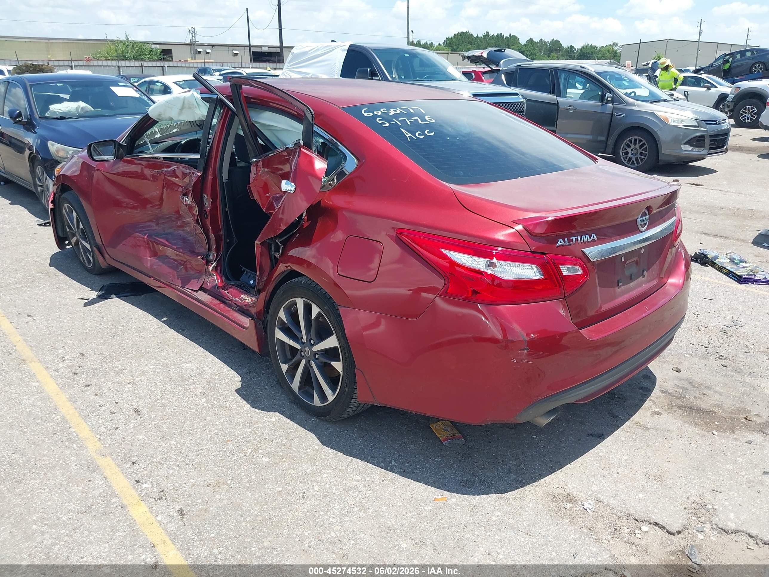 2016 Nissan Altima 2.5 Sr Red vin: 1N4AL3AP1GC190270