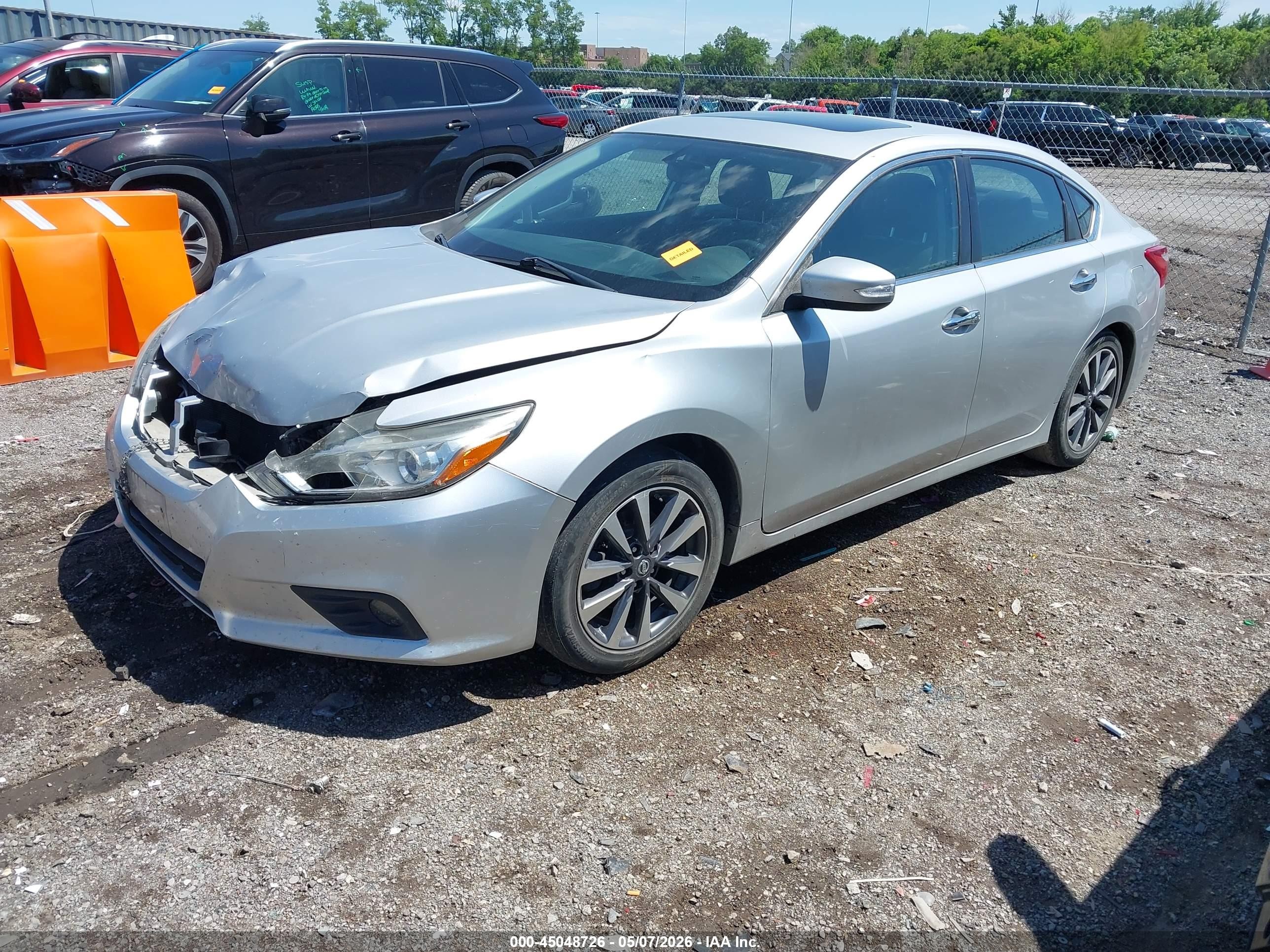 2017 Nissan Altima 2.5 Sl Серый vin: 1N4AL3AP1HC289432