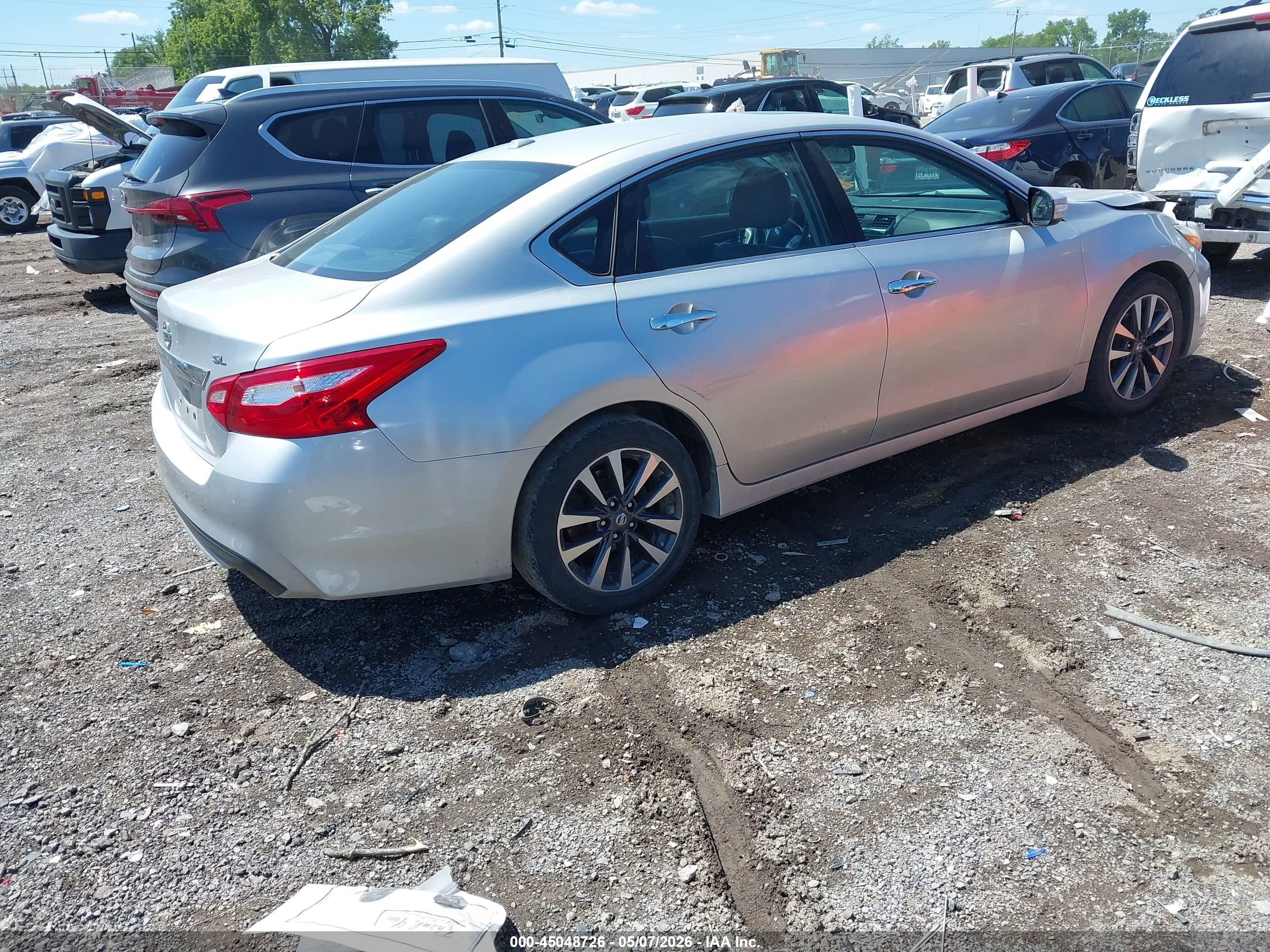 2017 Nissan Altima 2.5 Sl Серый vin: 1N4AL3AP1HC289432