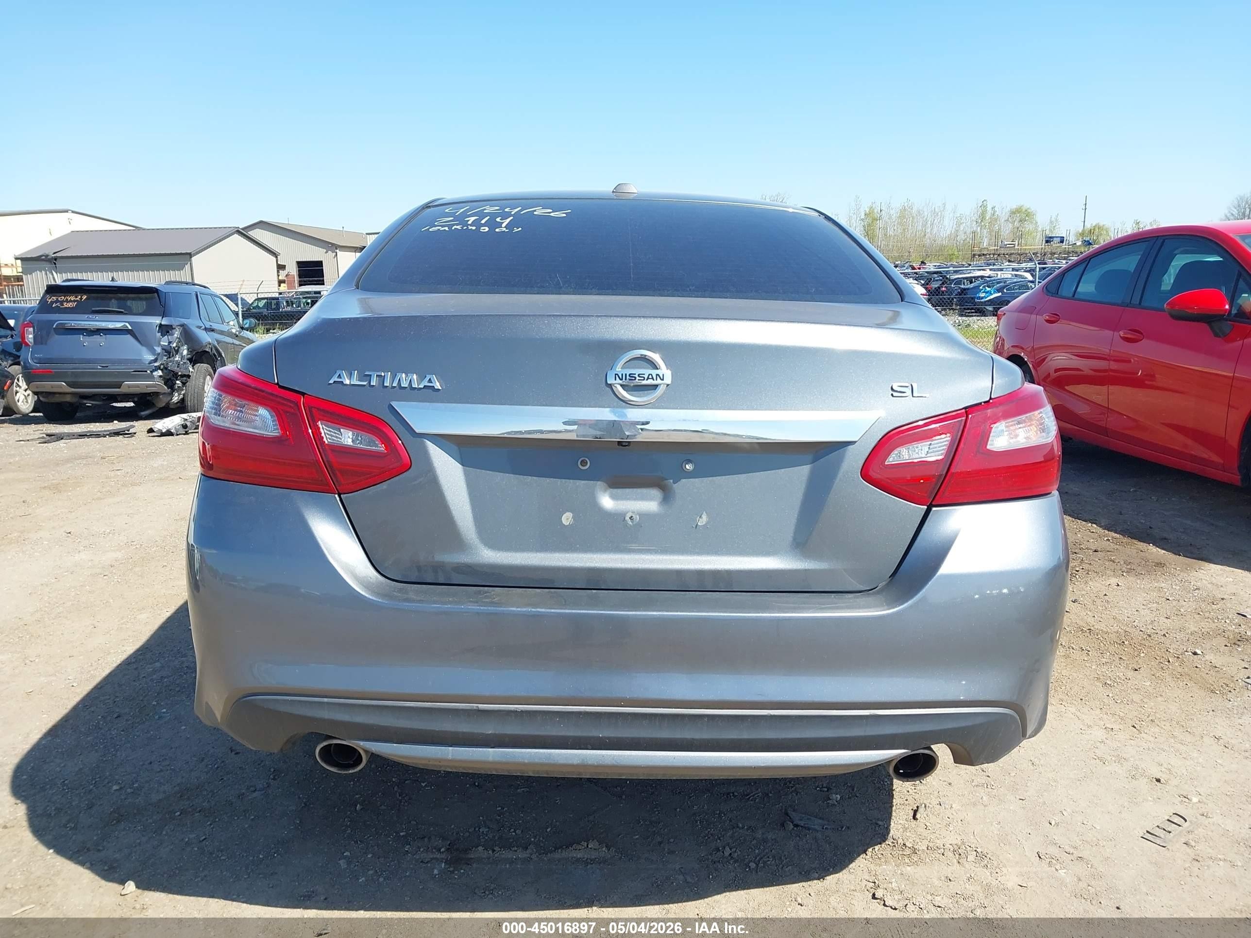2018 Nissan Altima 2.5 Sl Gray vin: 1N4AL3AP1JC162914