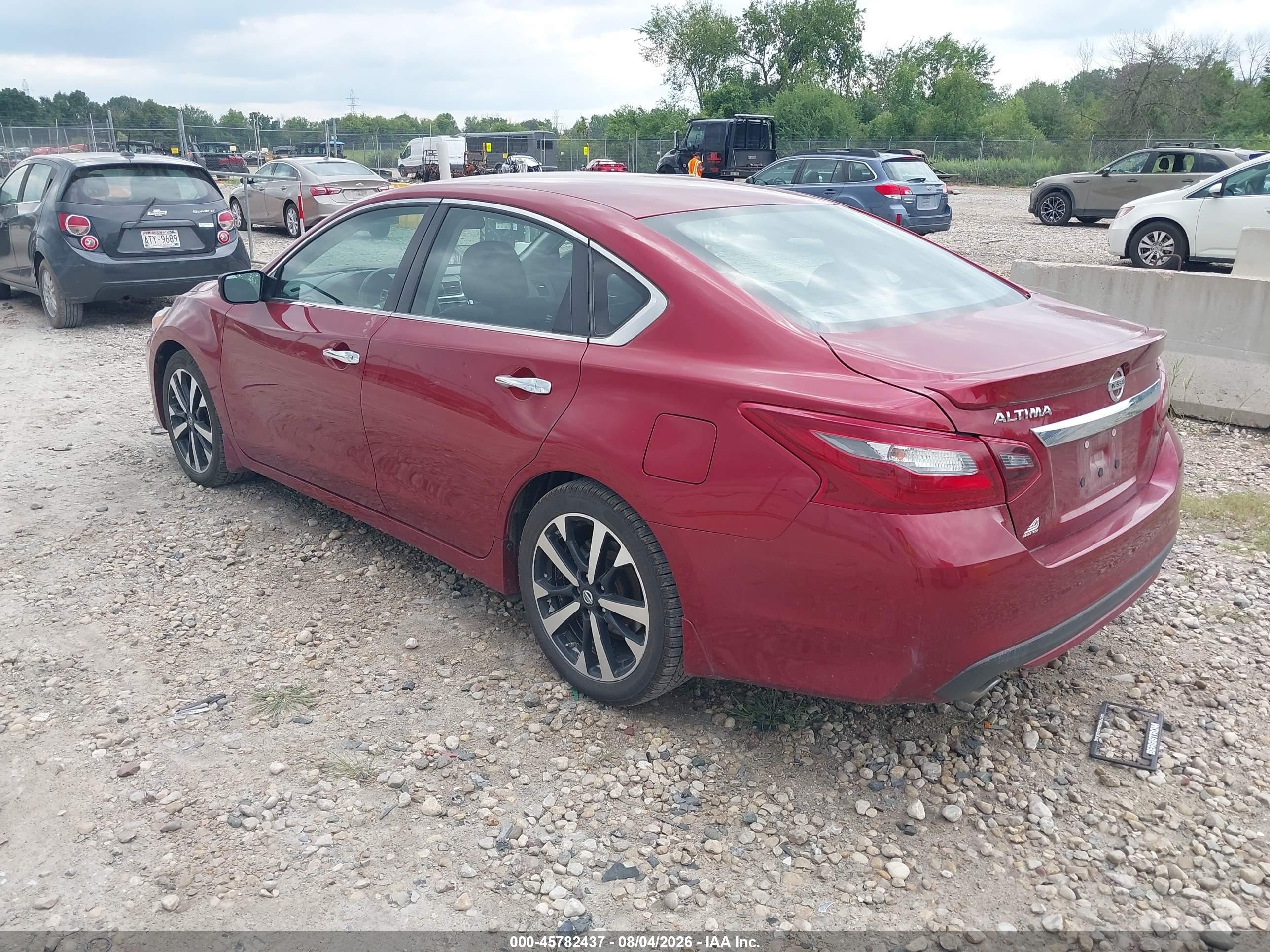 2018 Nissan Altima 2.5 Sr Red vin: 1N4AL3AP1JC224814