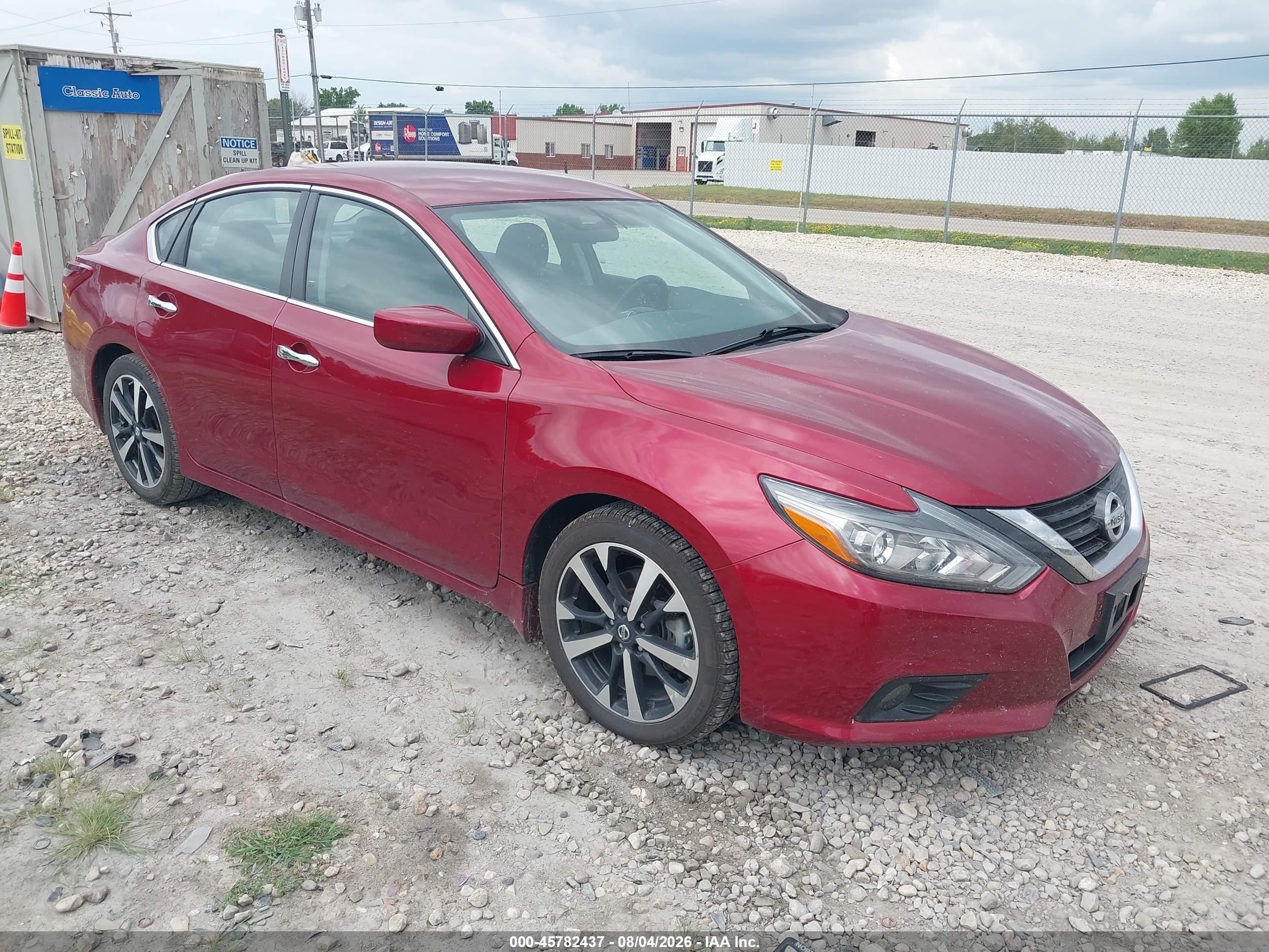 2018 Nissan Altima 2.5 Sr Red vin: 1N4AL3AP1JC224814