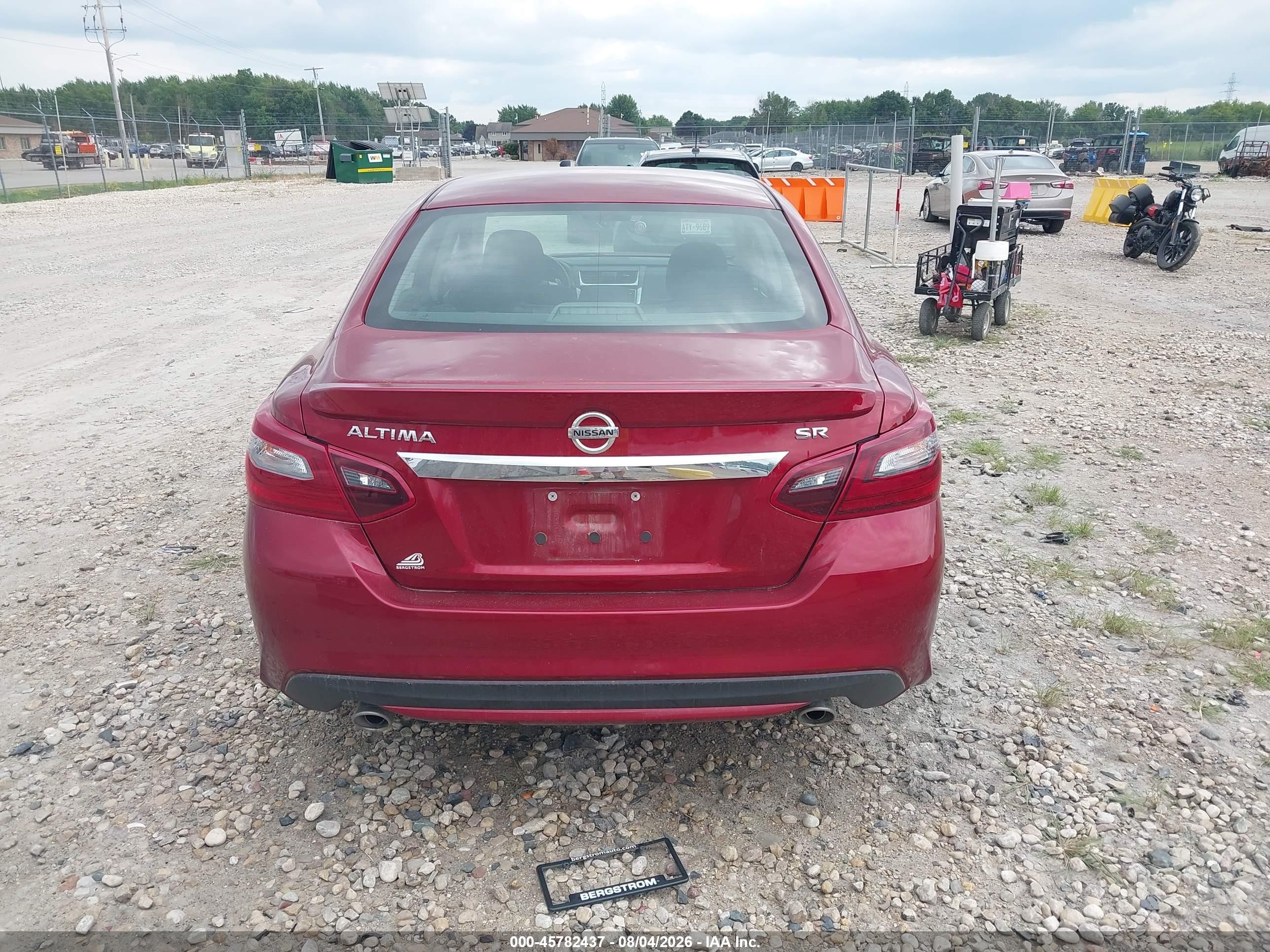 2018 Nissan Altima 2.5 Sr Red vin: 1N4AL3AP1JC224814