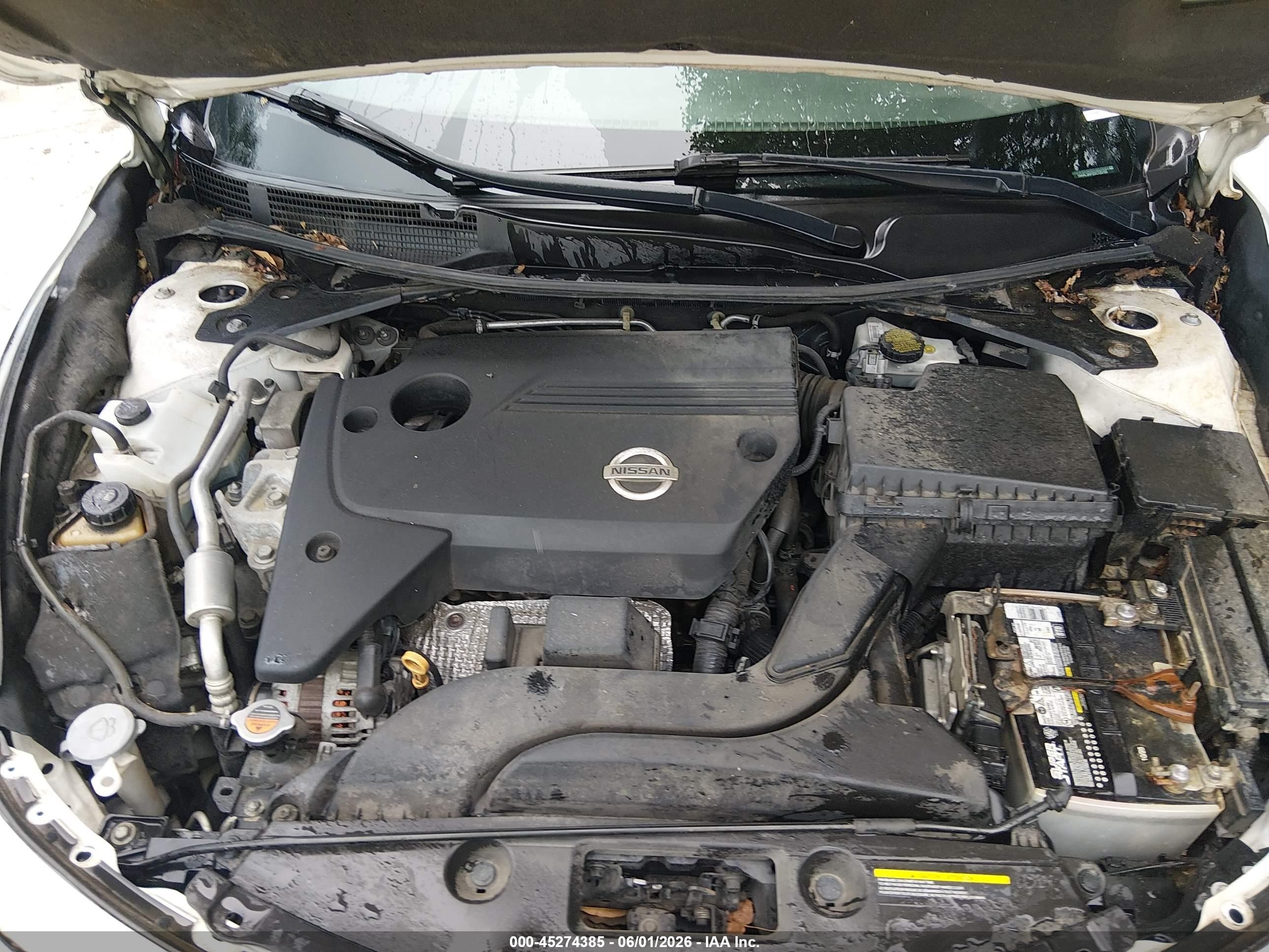 2013 Nissan Altima 2.5 S White vin: 1N4AL3AP2DC125150