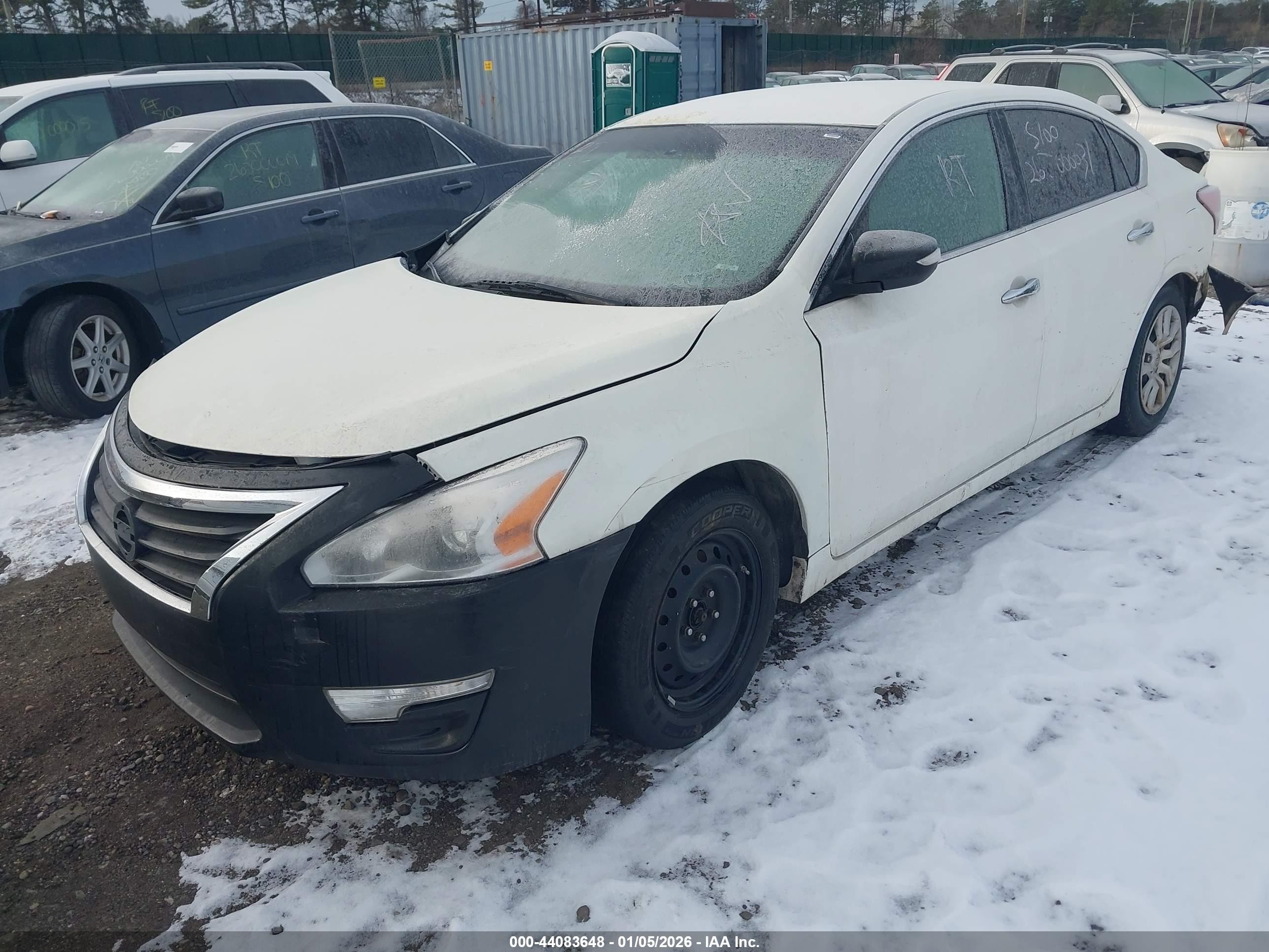 2013 Nissan Altima 2.5 S White vin: 1N4AL3AP2DC203894