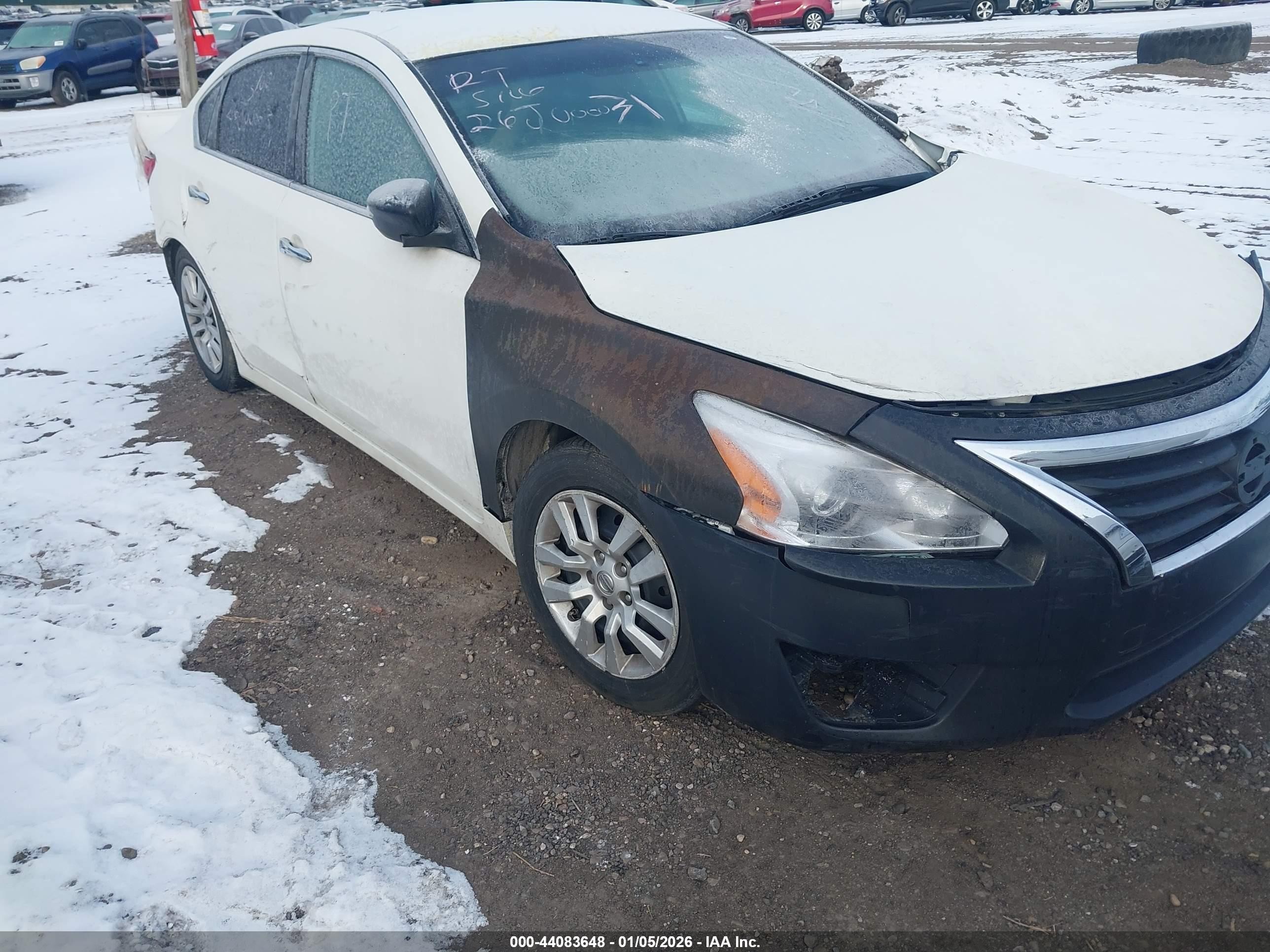 2013 Nissan Altima 2.5 S White vin: 1N4AL3AP2DC203894
