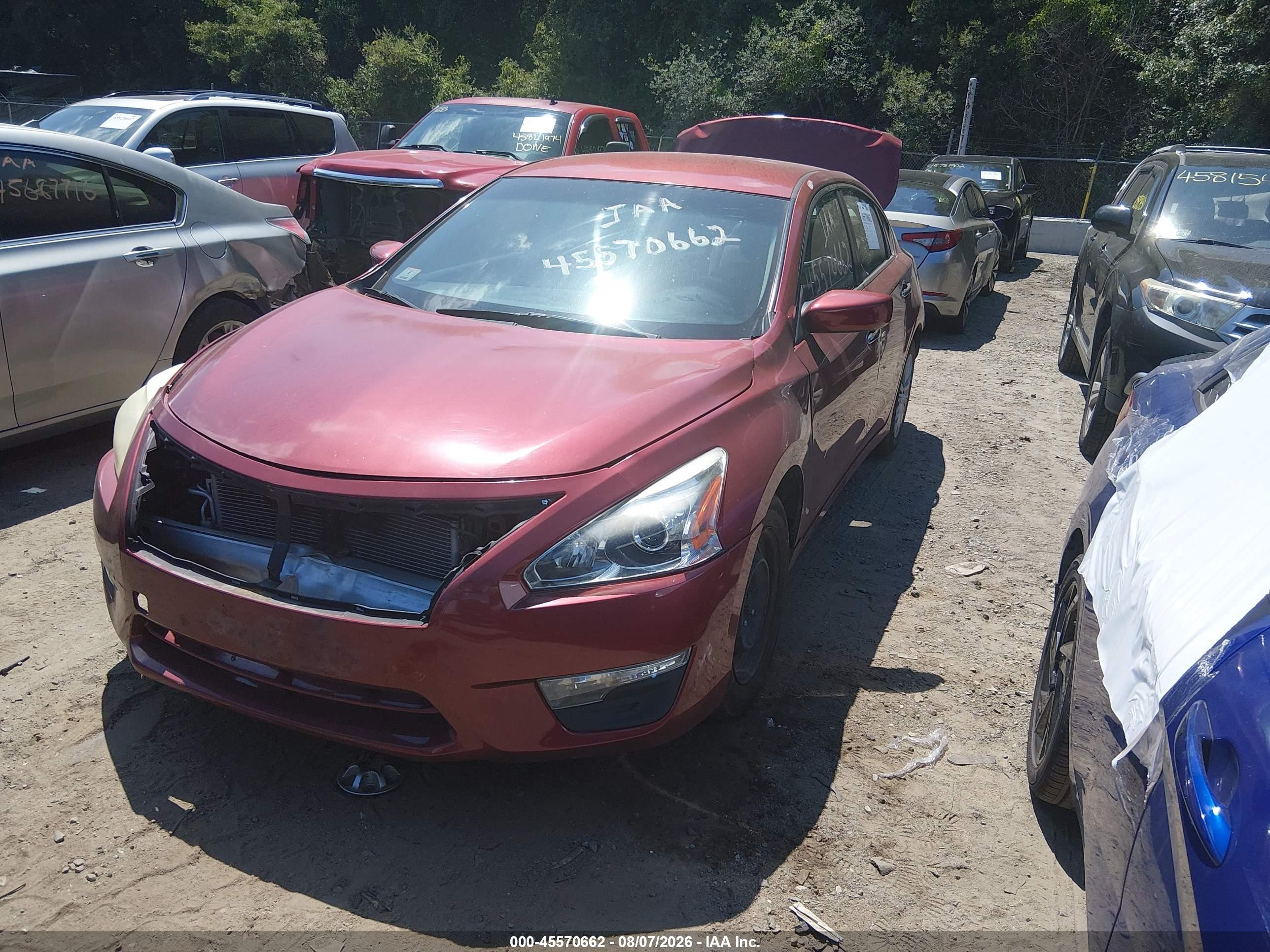 2013 Nissan Altima 2.5 S Red vin: 1N4AL3AP2DC240864