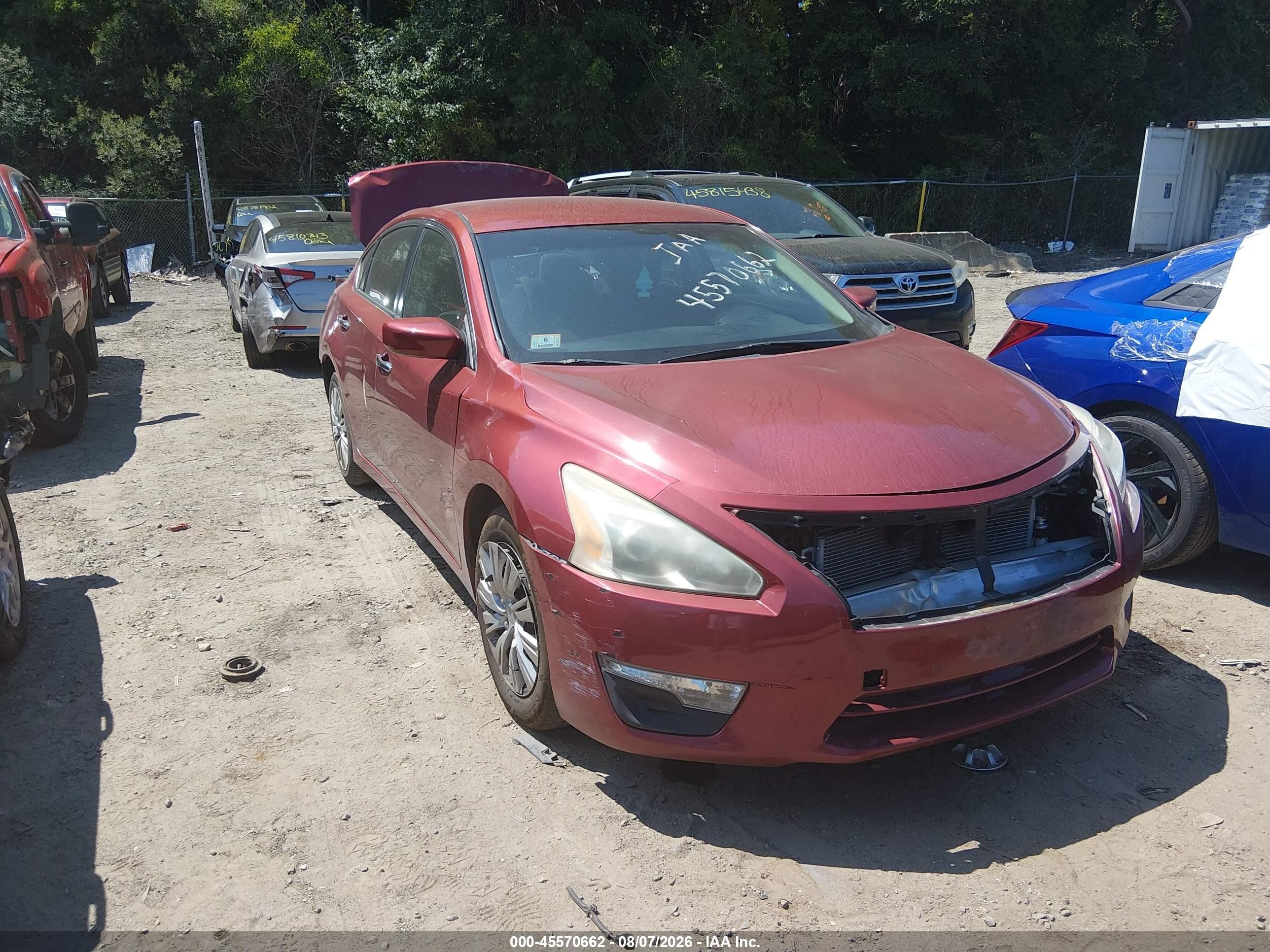 2013 Nissan Altima 2.5 S Red vin: 1N4AL3AP2DC240864