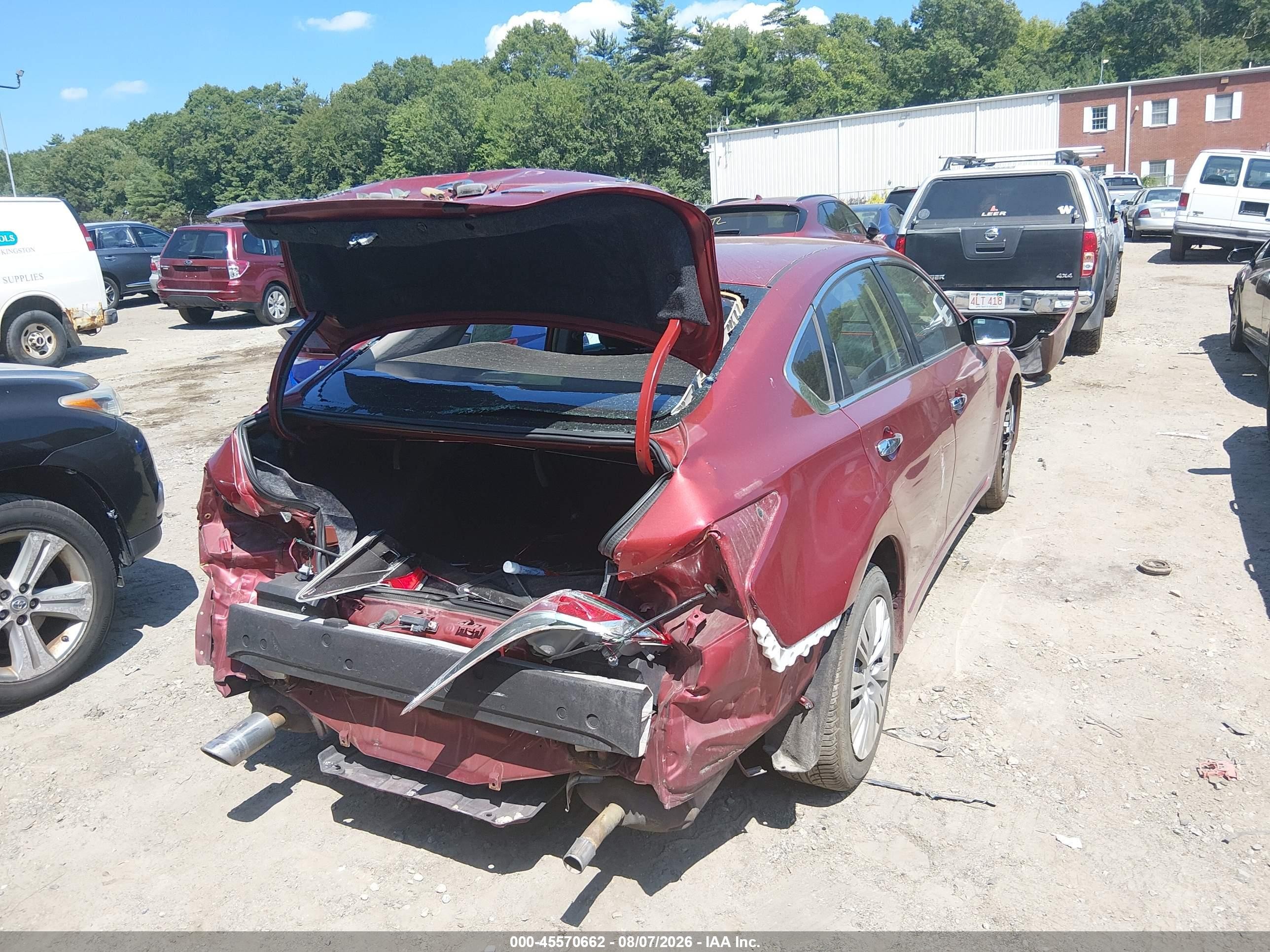 2013 Nissan Altima 2.5 S Red vin: 1N4AL3AP2DC240864