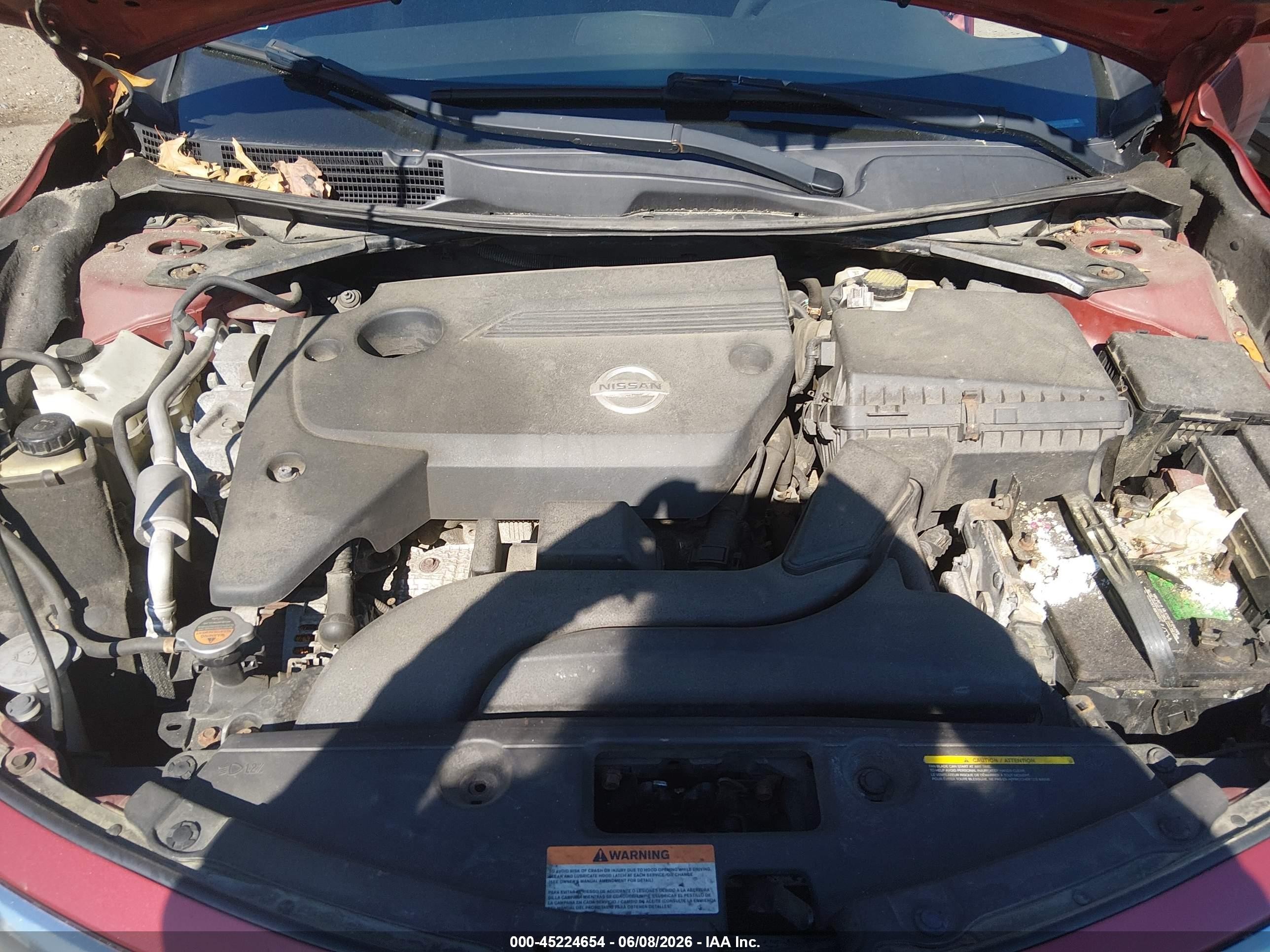2013 Nissan Altima 2.5 S Красный vin: 1N4AL3AP2DC245661