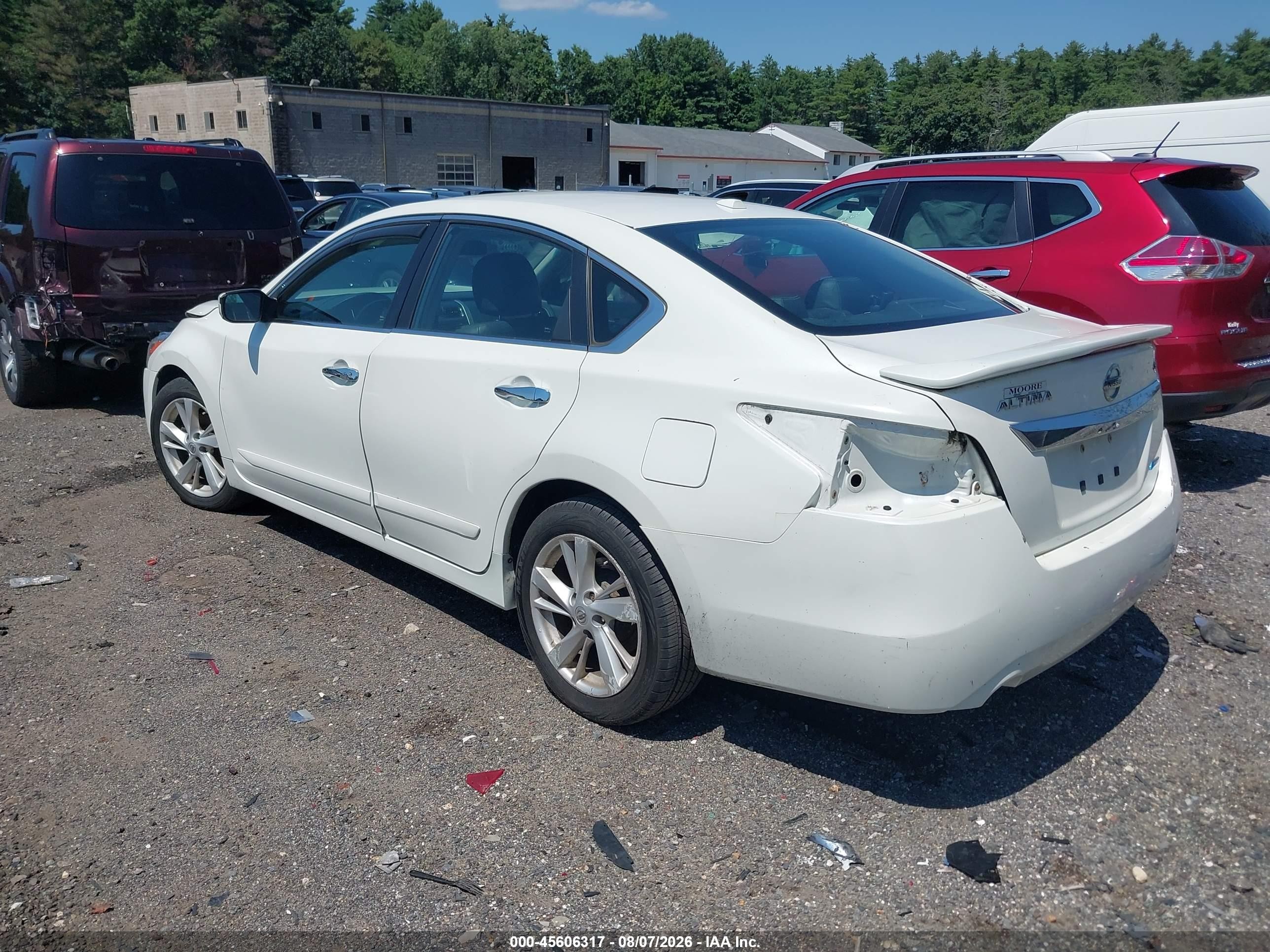 2013 Nissan Altima 2.5 Sv White vin: 1N4AL3AP2DC274996