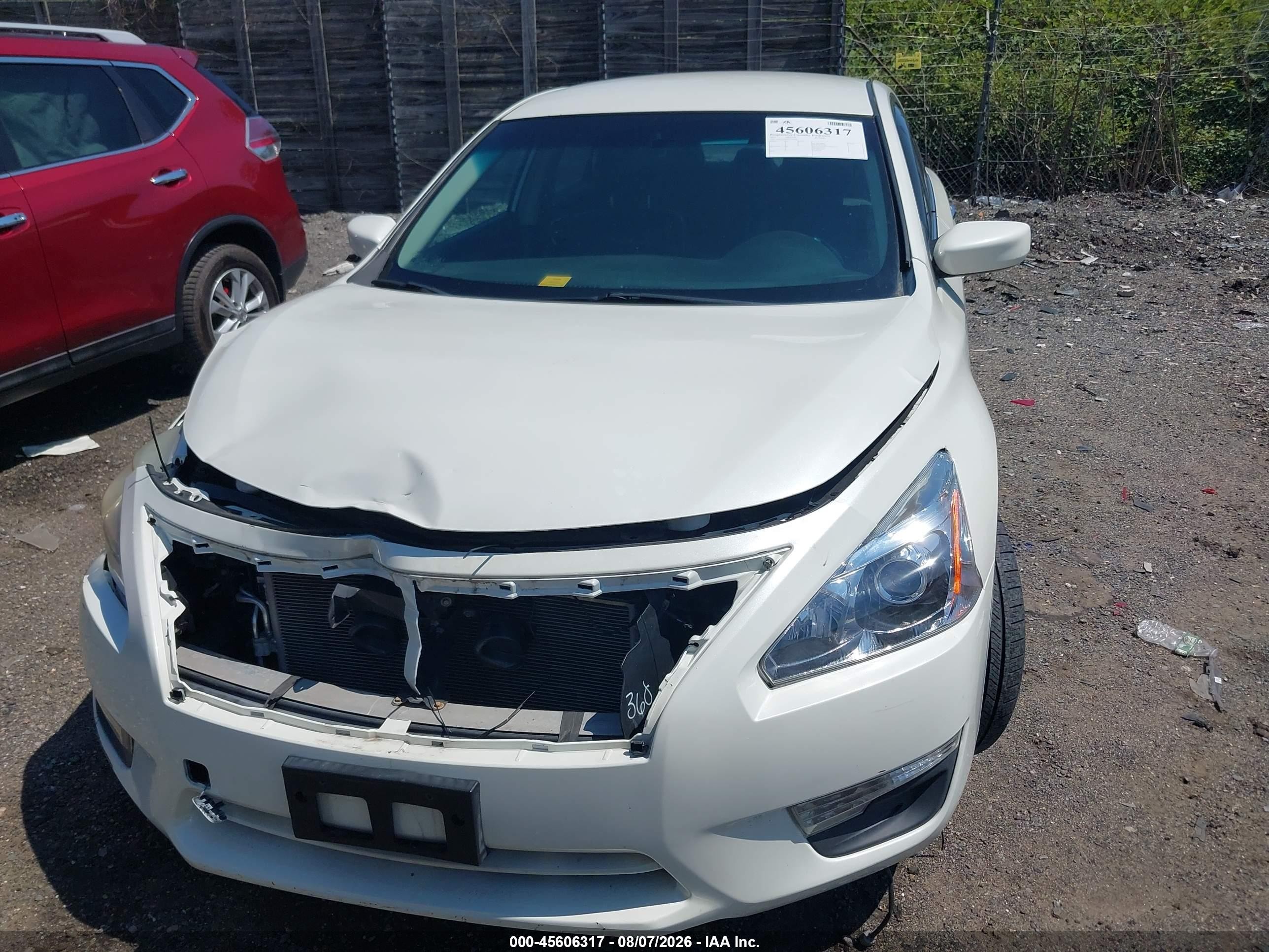 2013 Nissan Altima 2.5 Sv White vin: 1N4AL3AP2DC274996
