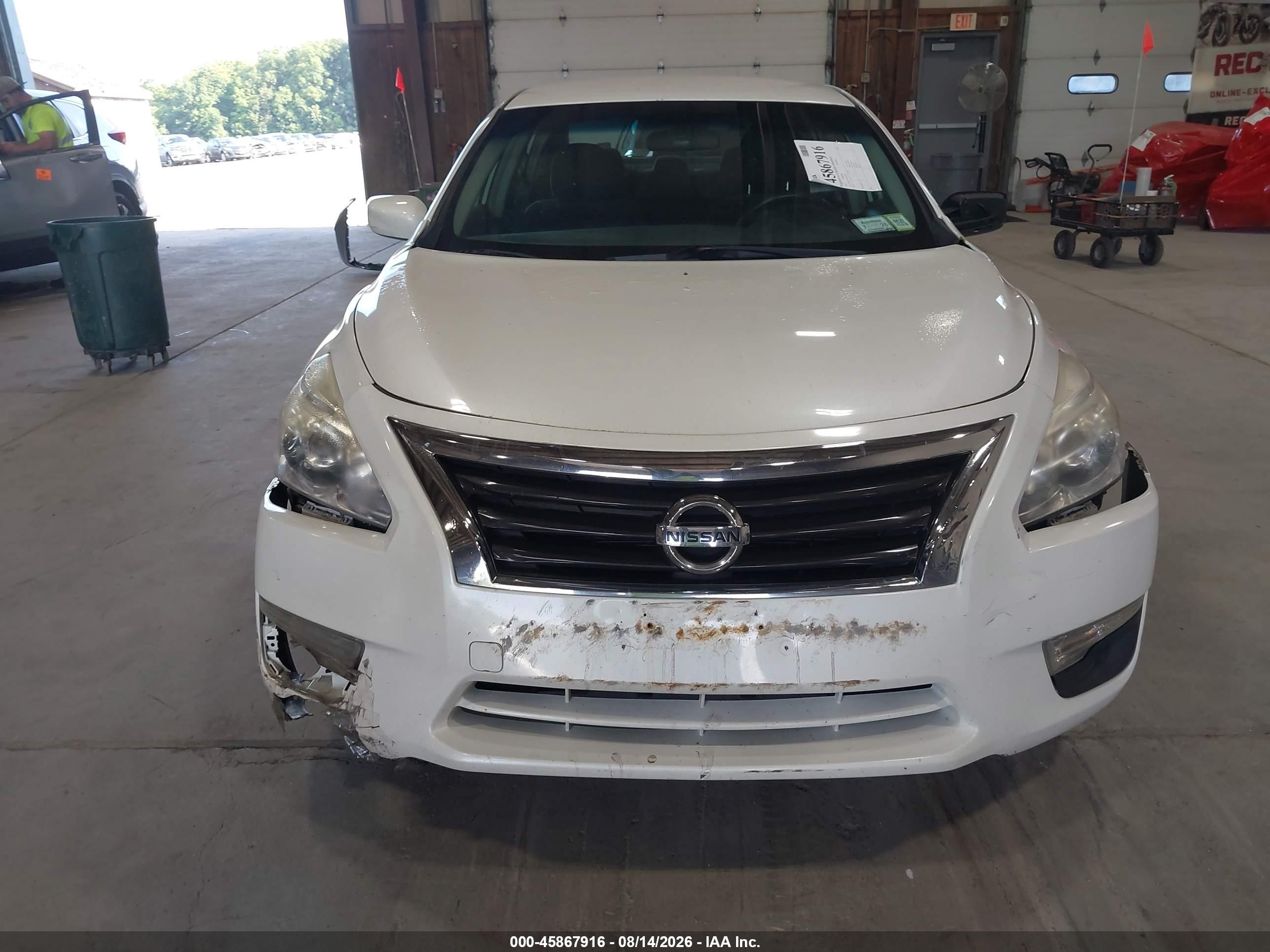 2013 Nissan Altima 2.5 S White vin: 1N4AL3AP2DC278417