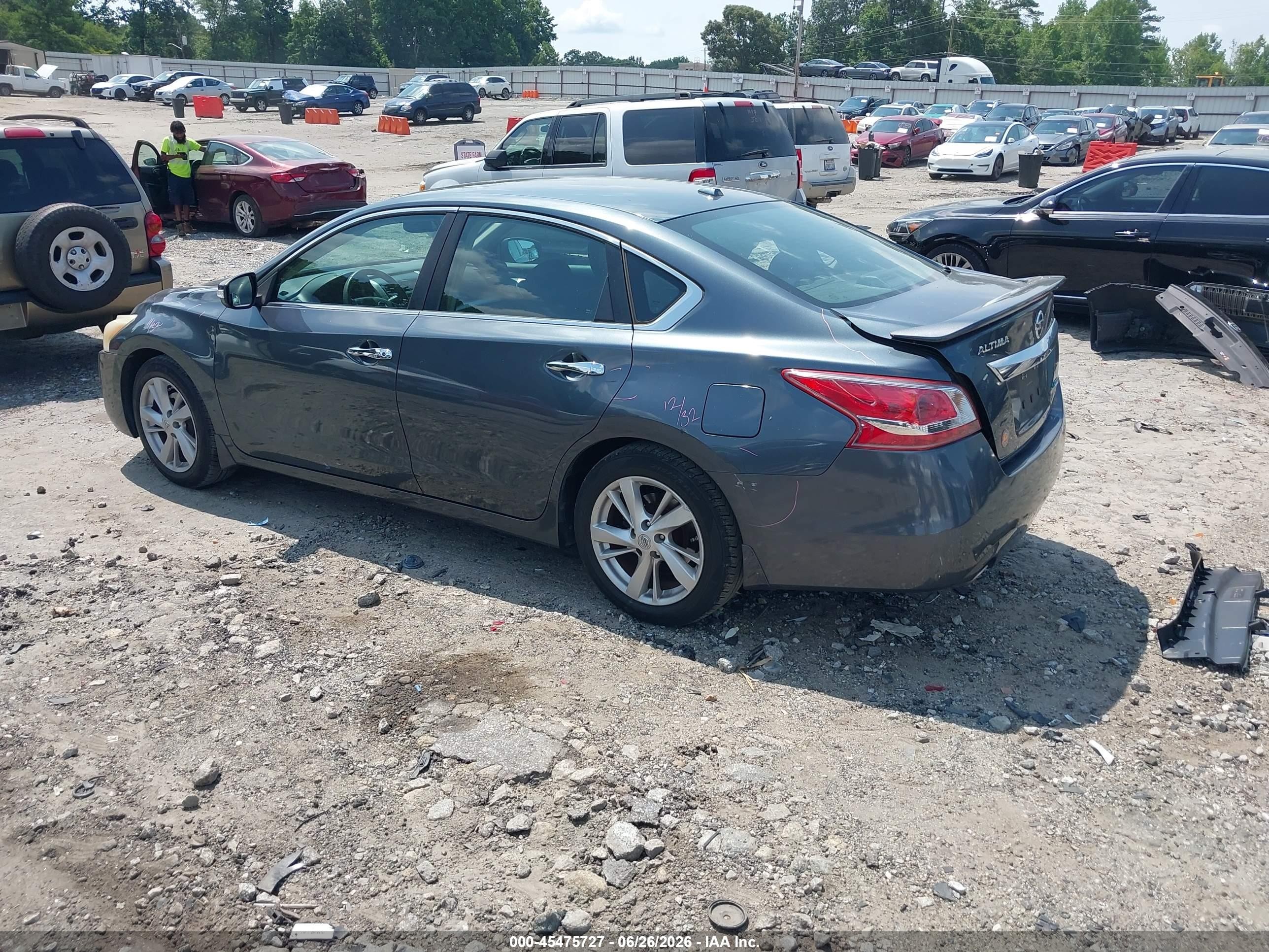 2013 Nissan Altima 2.5 Sv Серый vin: 1N4AL3AP2DC278594