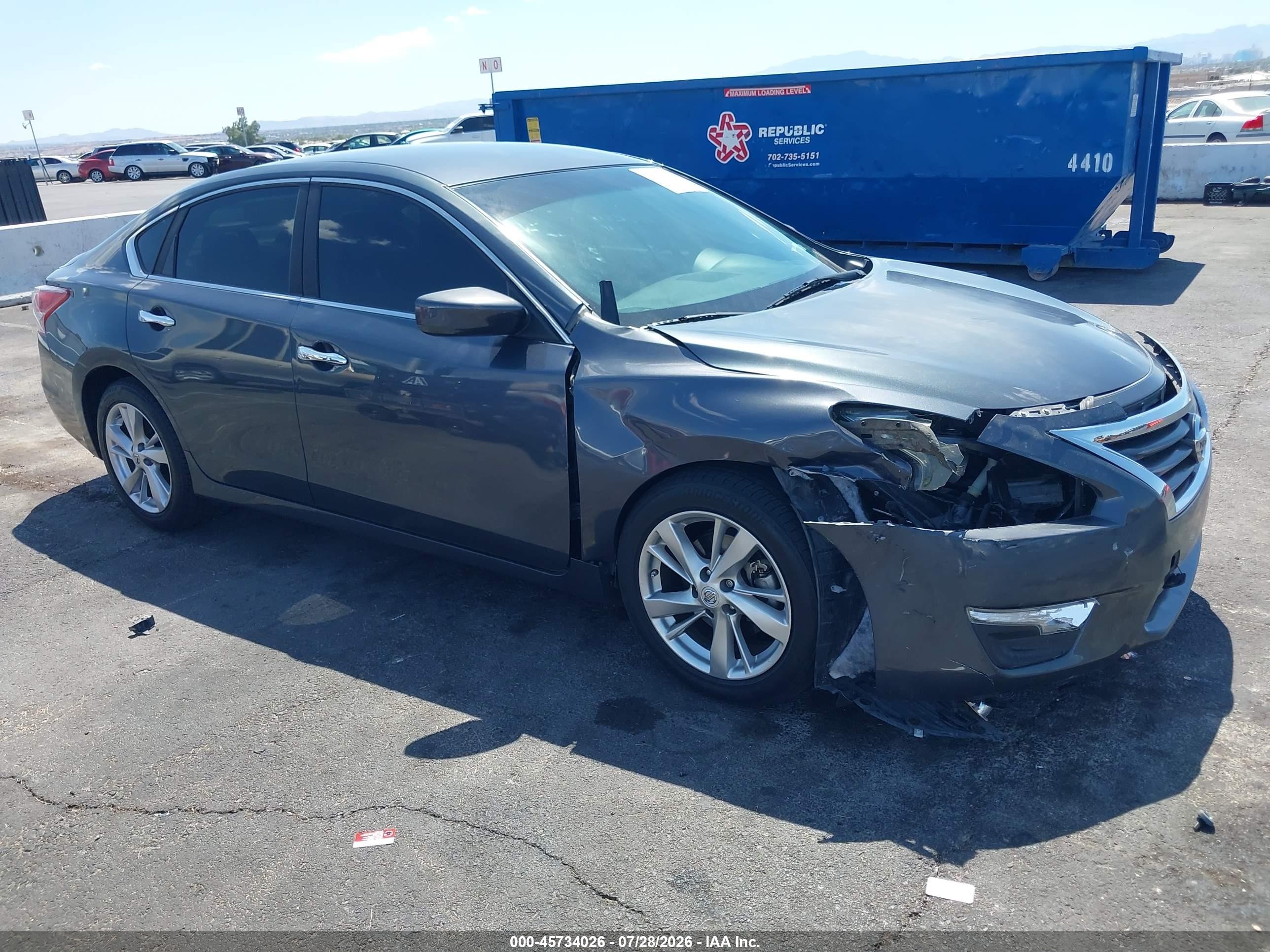 2013 Nissan Altima 2.5 Sv Gray vin: 1N4AL3AP2DC910719