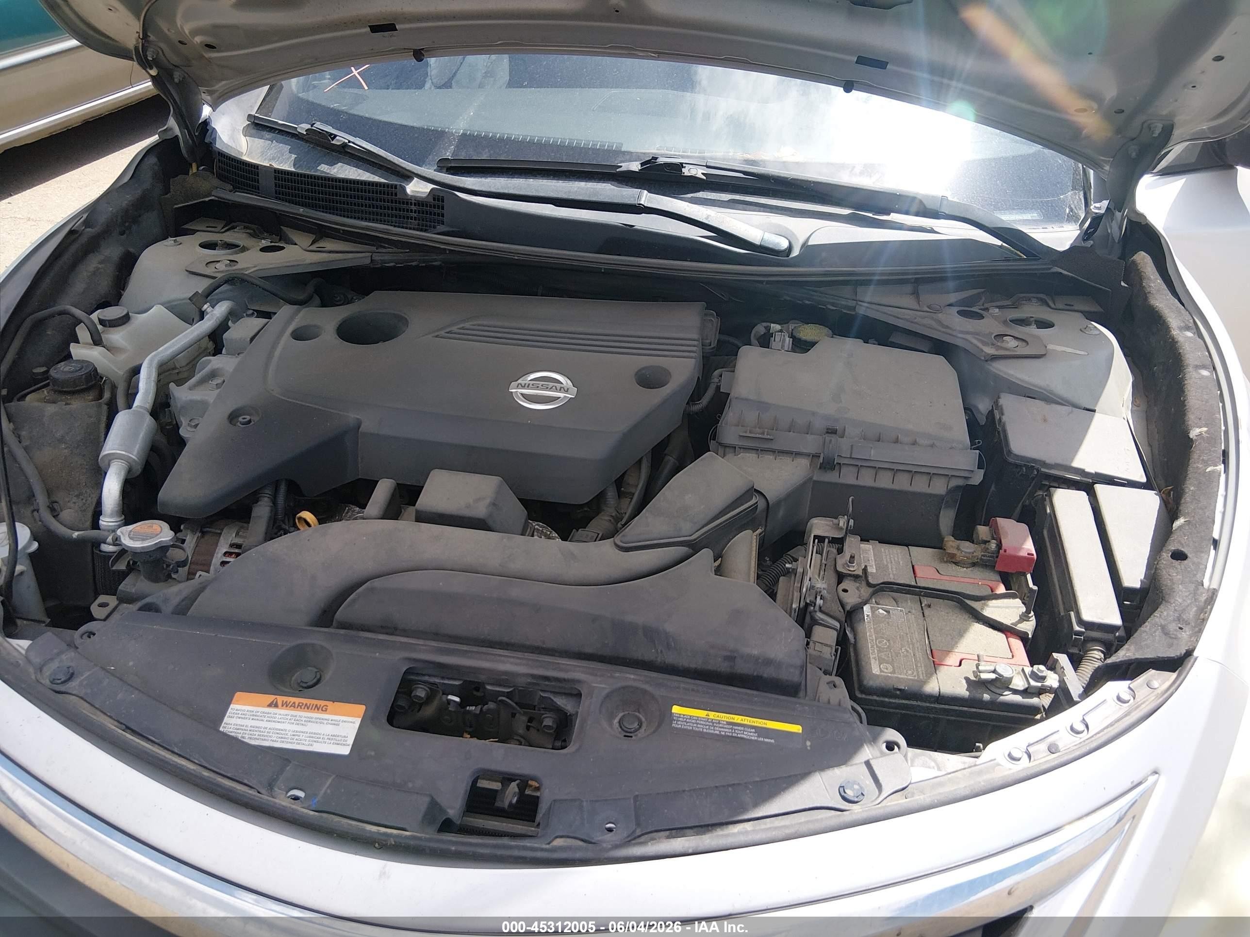 2013 Nissan Altima 2.5 Sv Серебряный vin: 1N4AL3AP2DN410418