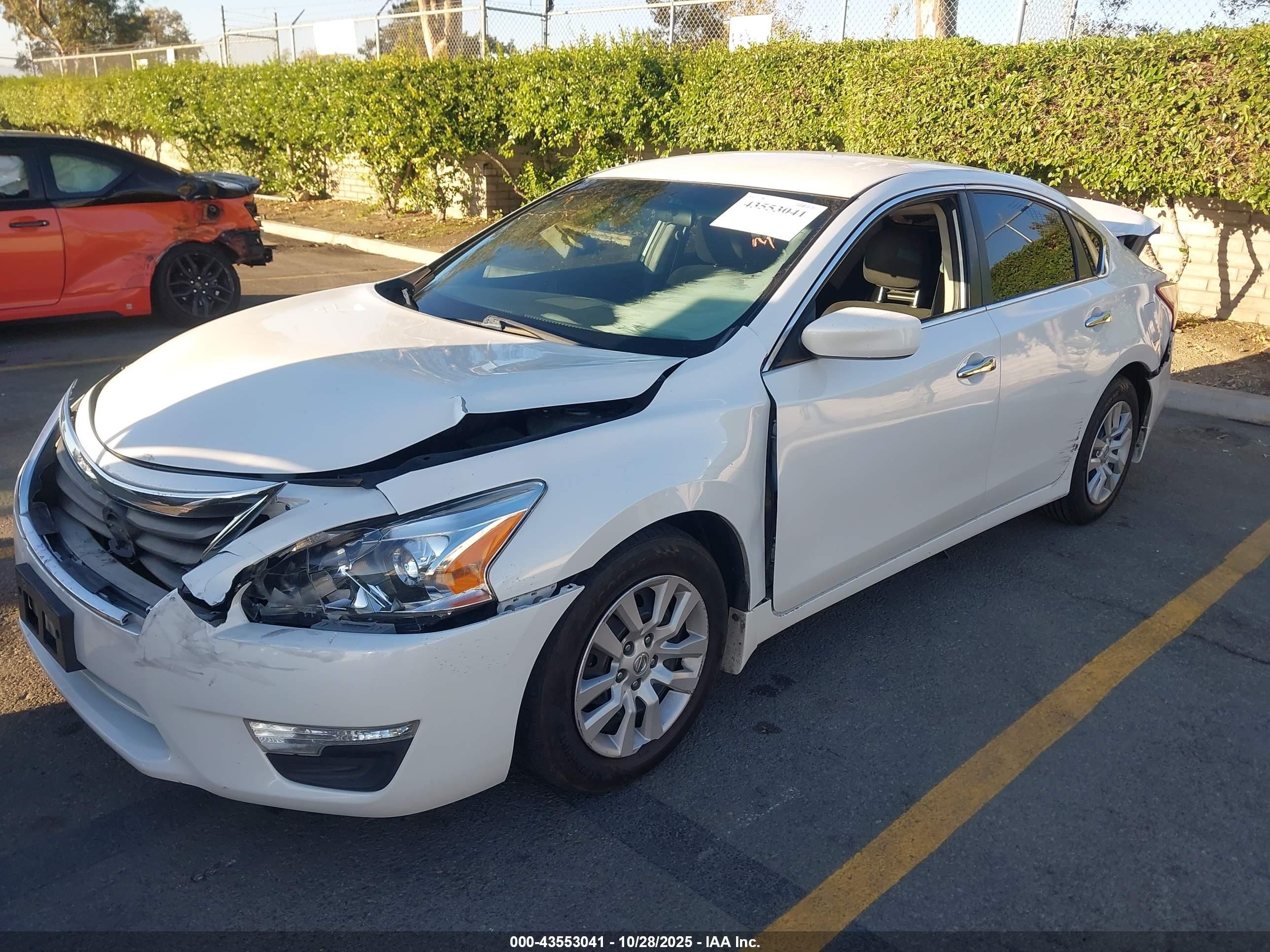 2013 Nissan Altima 2.5 S White vin: 1N4AL3AP2DN420169