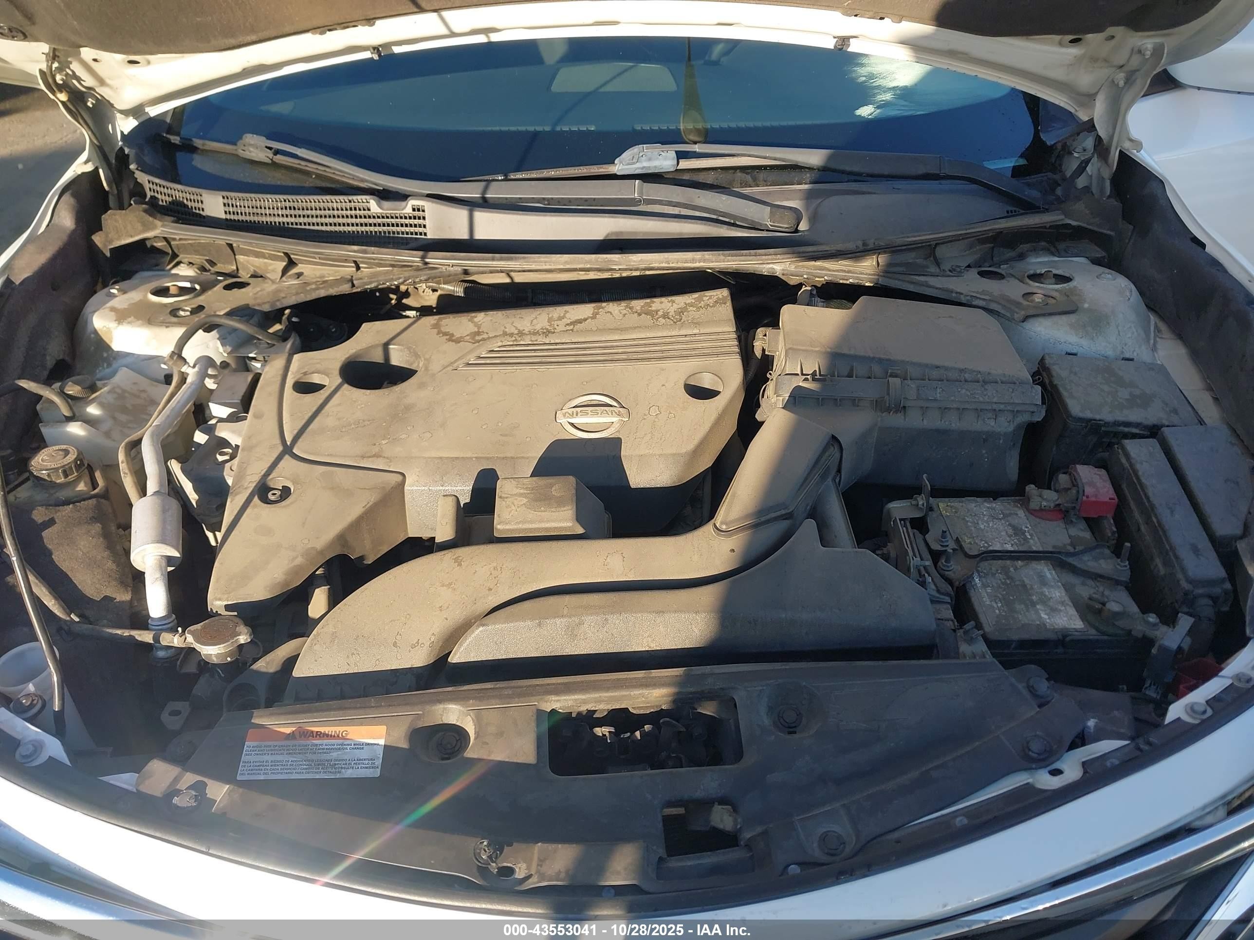 2013 Nissan Altima 2.5 S White vin: 1N4AL3AP2DN420169