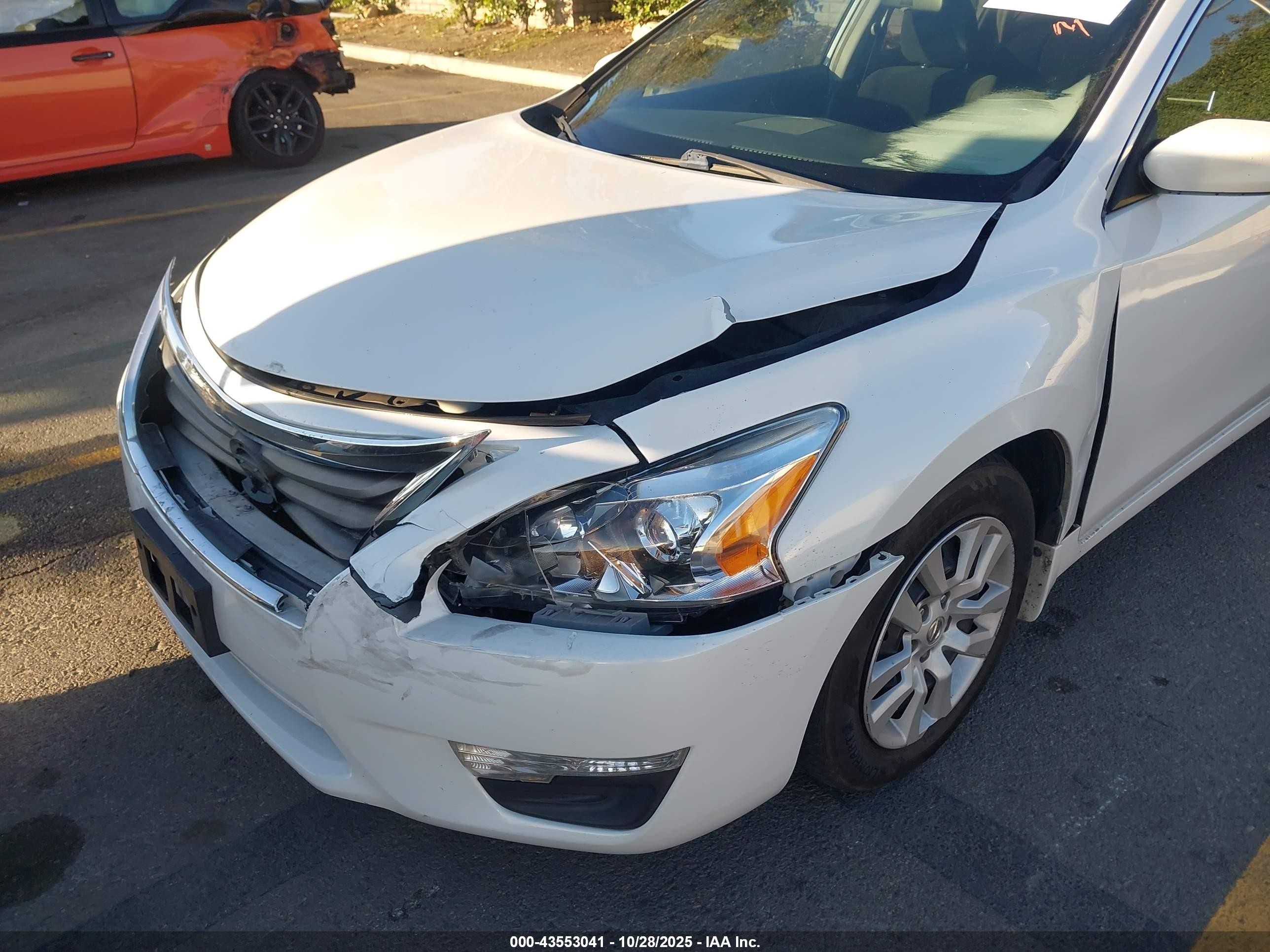2013 Nissan Altima 2.5 S White vin: 1N4AL3AP2DN420169
