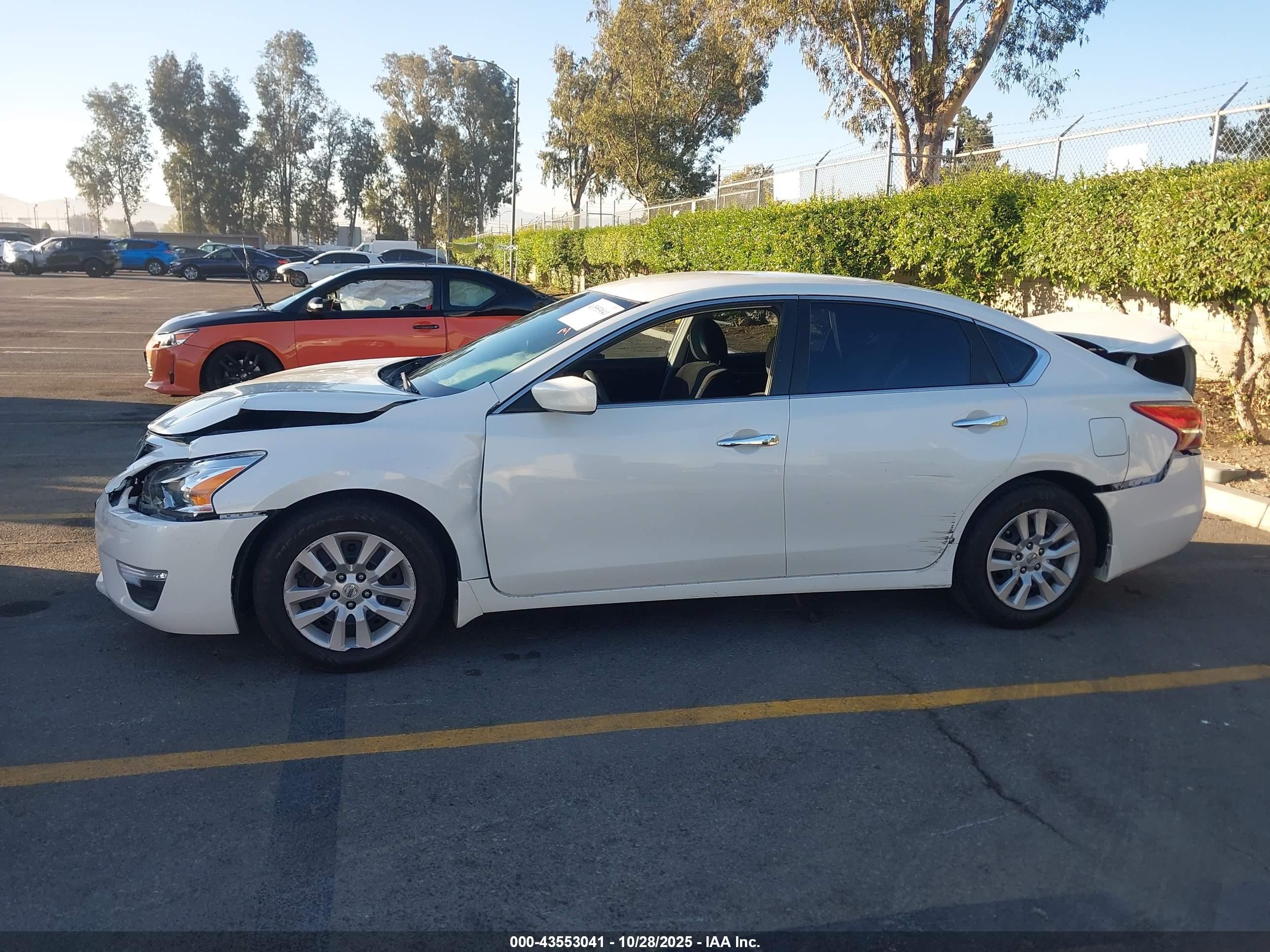 2013 Nissan Altima 2.5 S White vin: 1N4AL3AP2DN420169