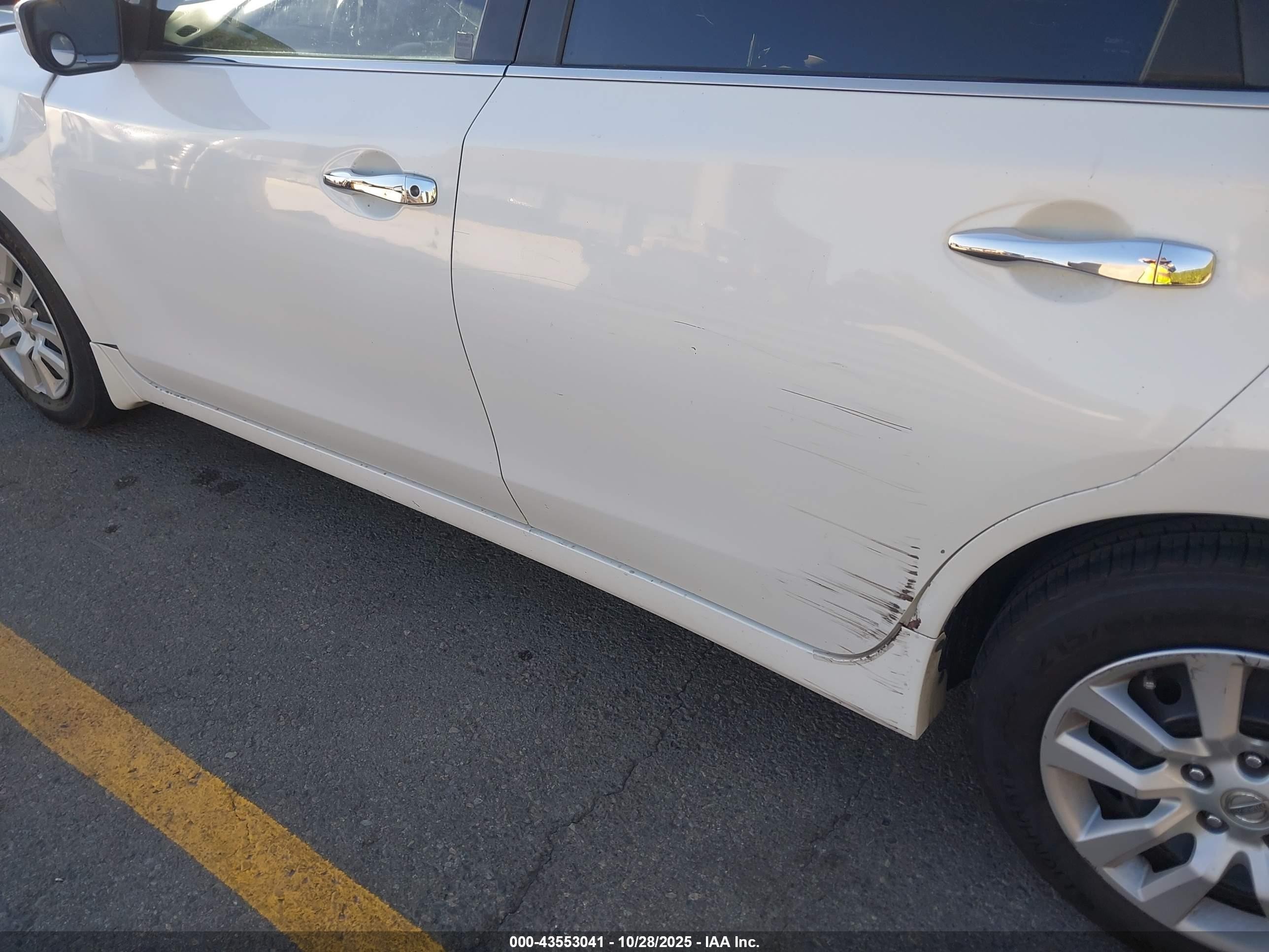 2013 Nissan Altima 2.5 S White vin: 1N4AL3AP2DN420169