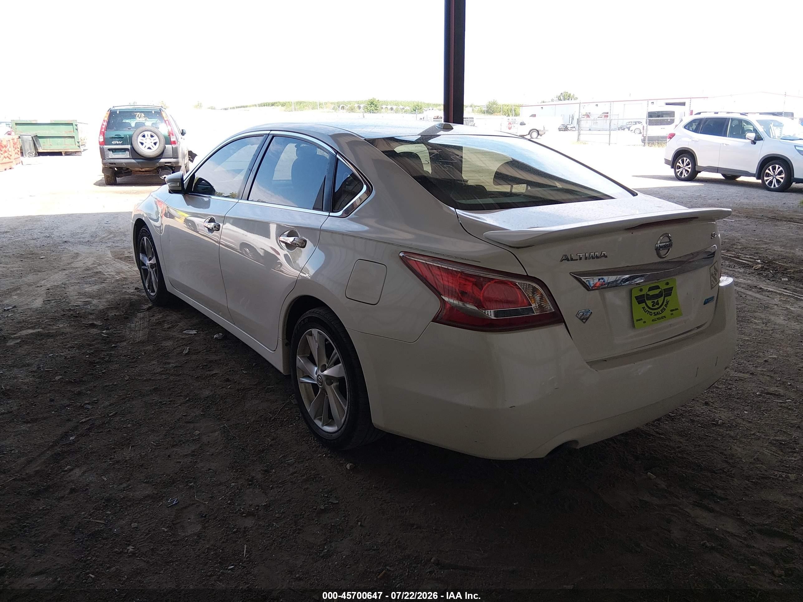 2013 Nissan Altima 2.5 Sl White vin: 1N4AL3AP2DN440096