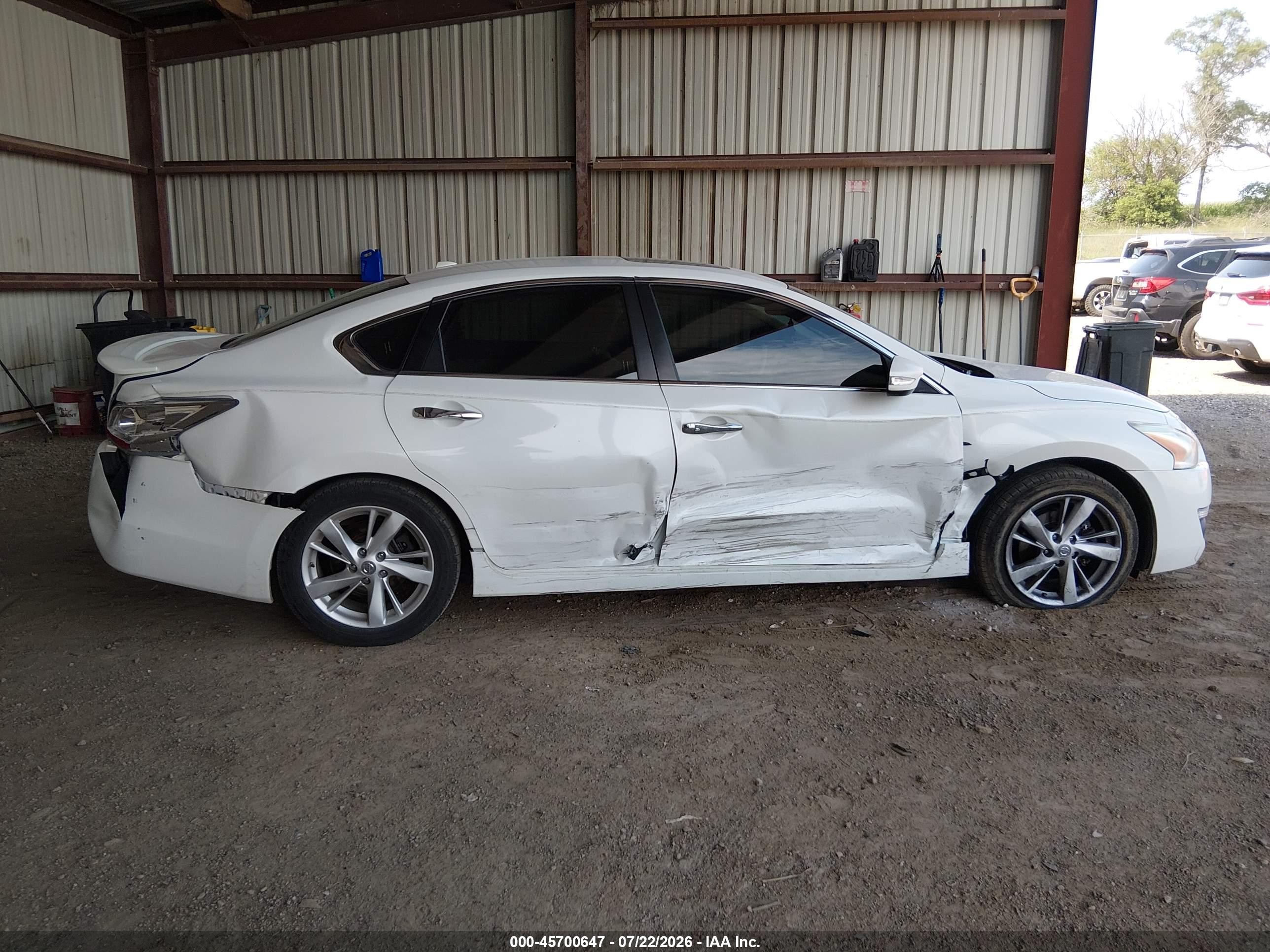 2013 Nissan Altima 2.5 Sl White vin: 1N4AL3AP2DN440096
