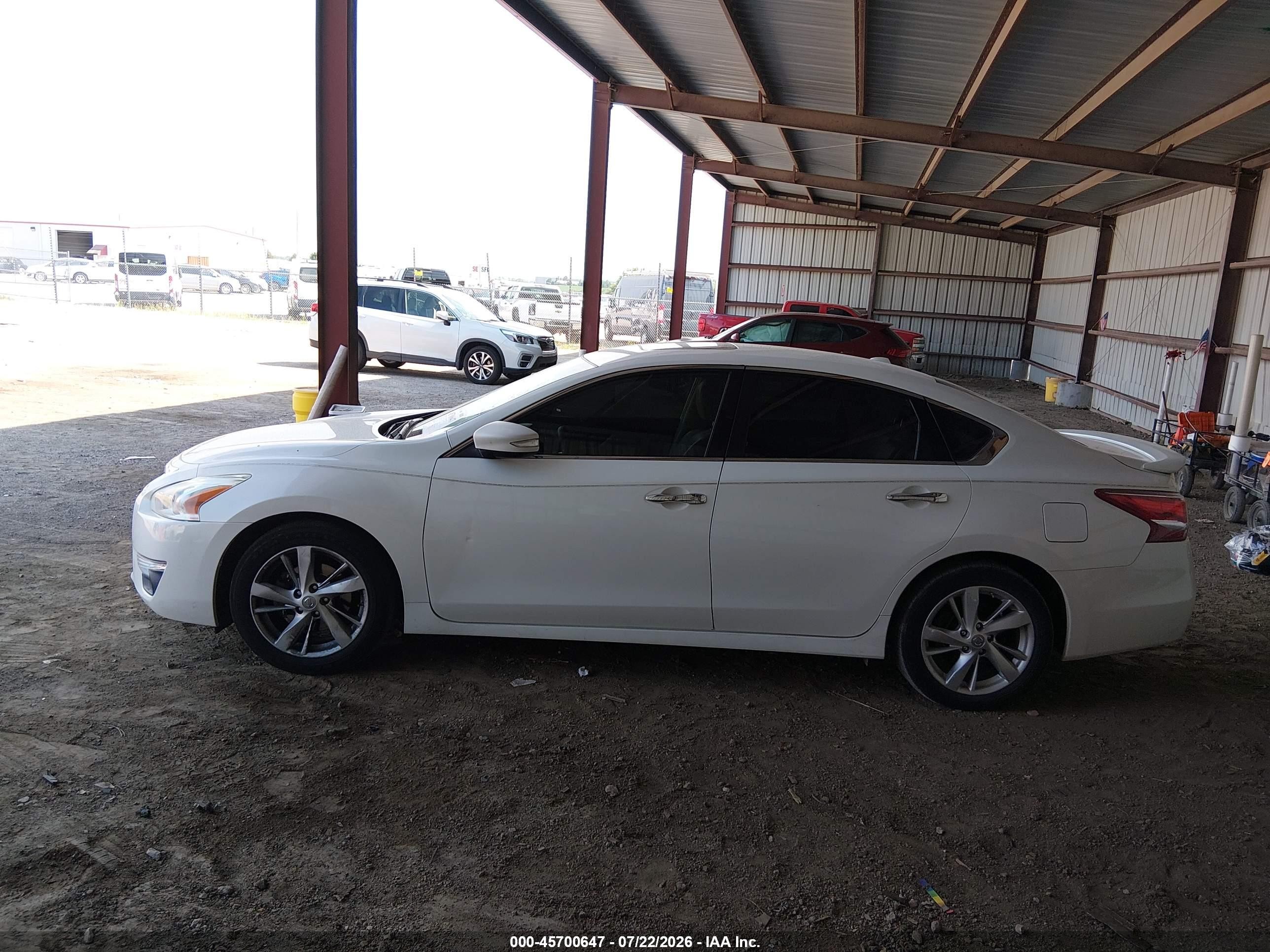 2013 Nissan Altima 2.5 Sl White vin: 1N4AL3AP2DN440096
