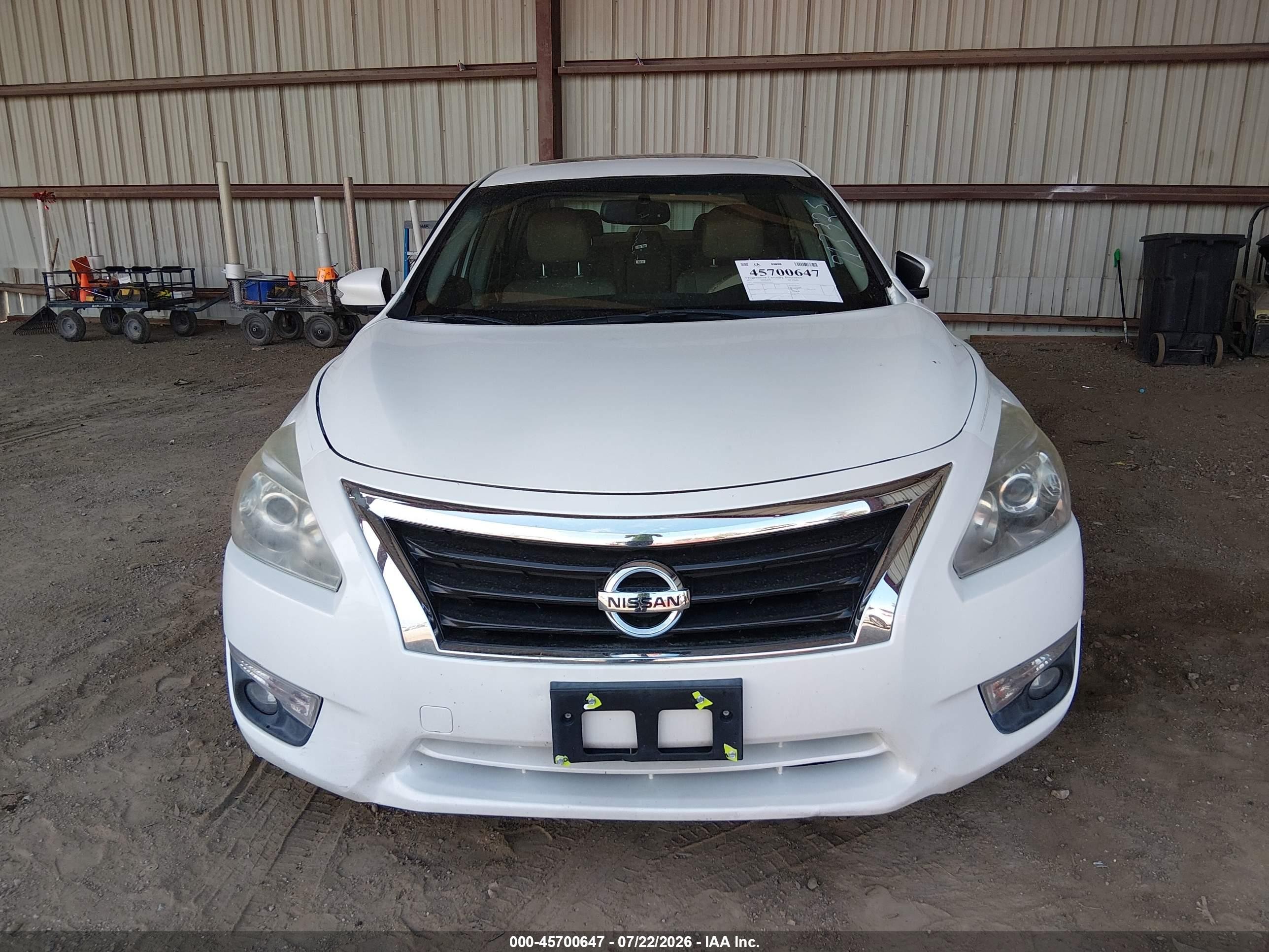 2013 Nissan Altima 2.5 Sl White vin: 1N4AL3AP2DN440096