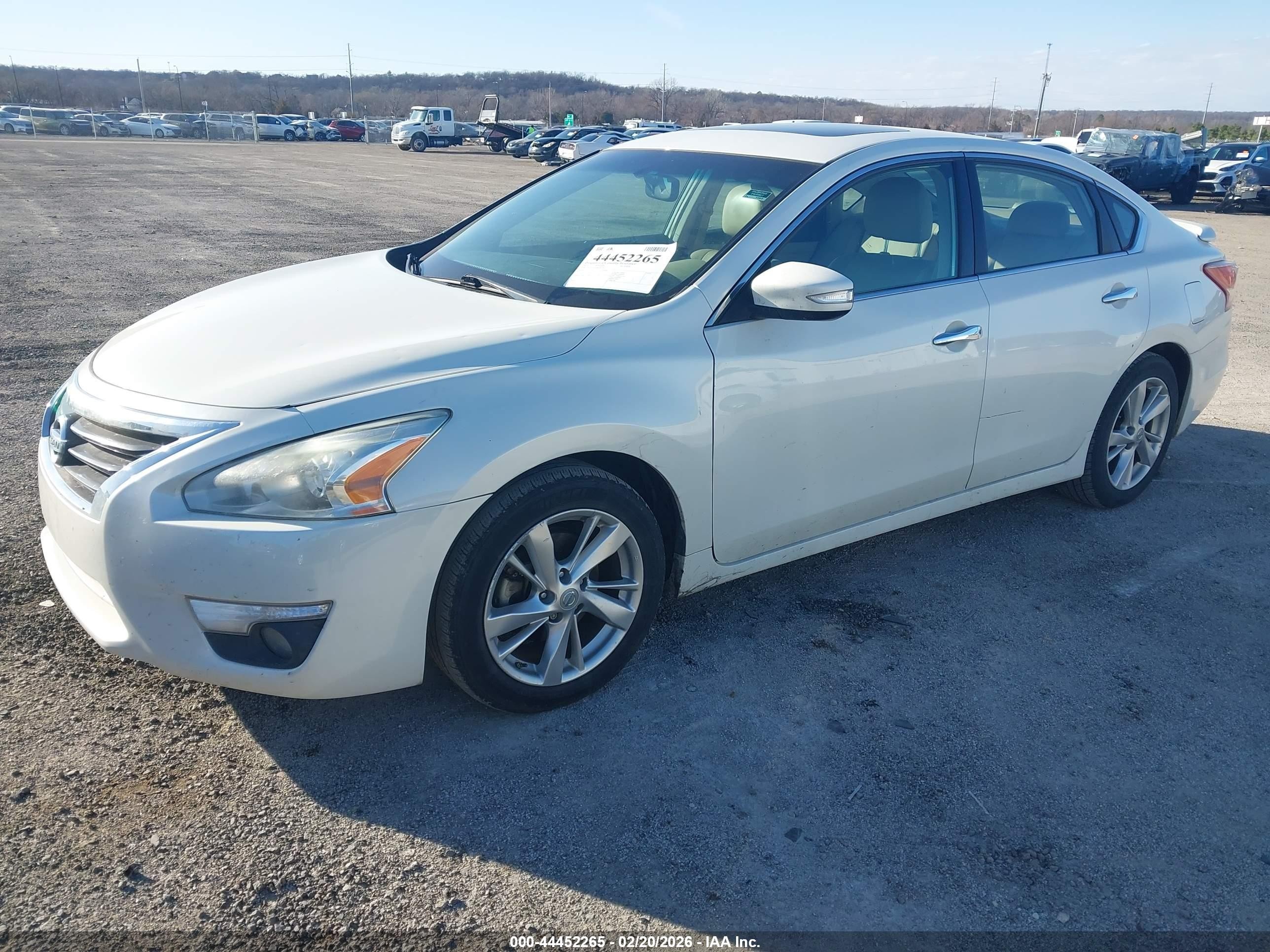 2013 Nissan Altima 2.5 Sl White vin: 1N4AL3AP2DN442236