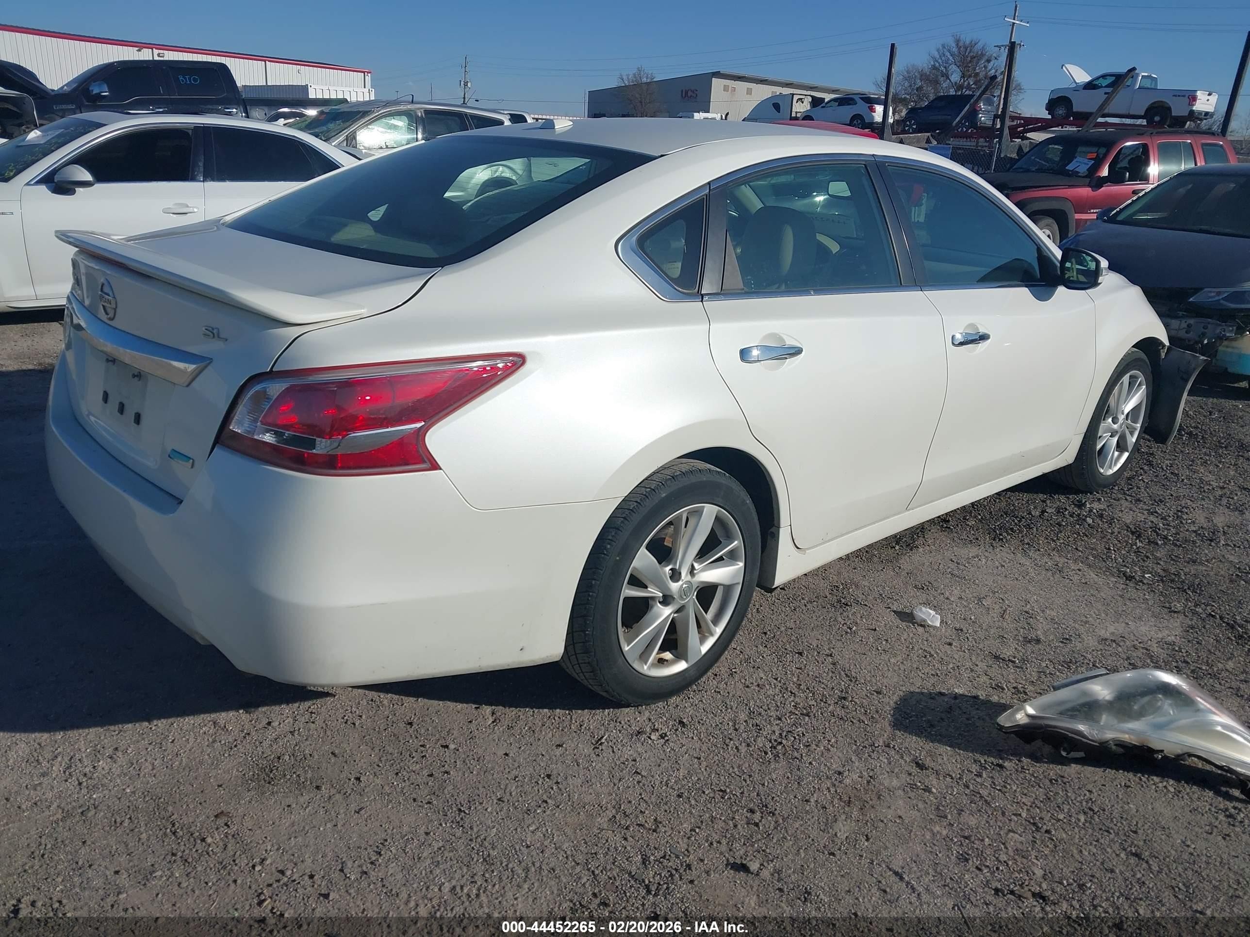 2013 Nissan Altima 2.5 Sl White vin: 1N4AL3AP2DN442236