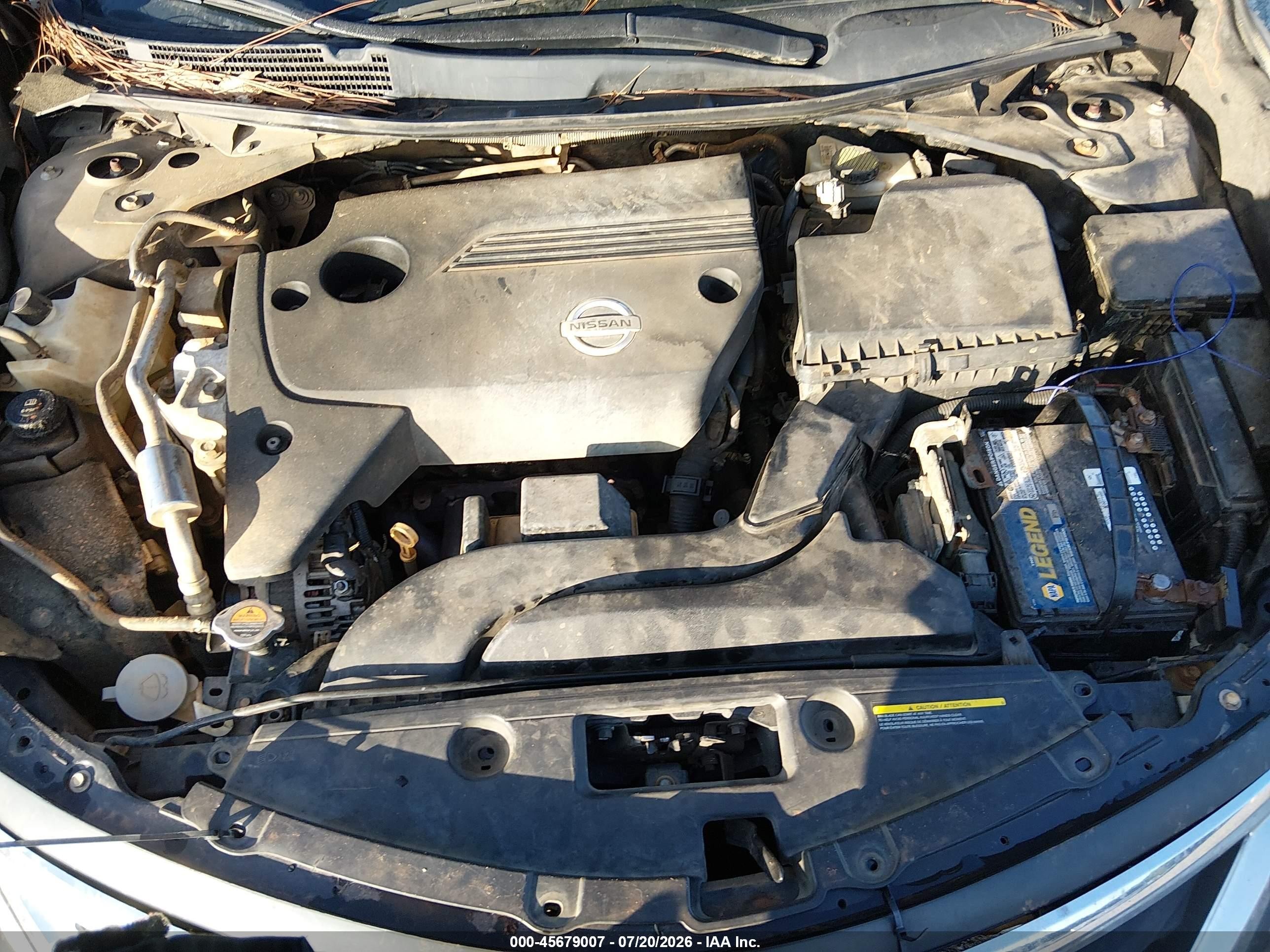 2013 Nissan Altima 2.5 Sv Gray vin: 1N4AL3AP2DN465239