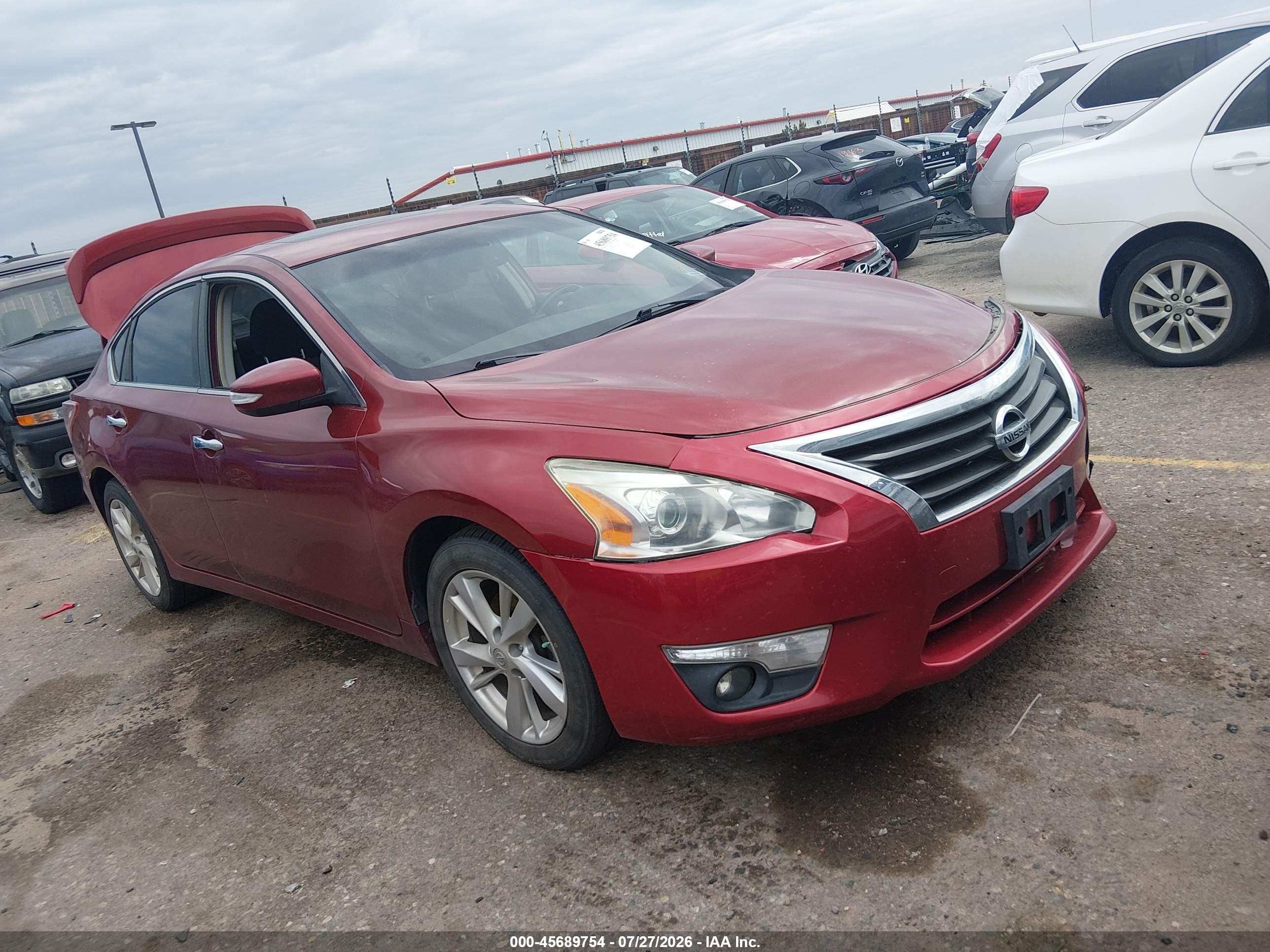 2013 Nissan Altima 2.5 Sv Burgundy vin: 1N4AL3AP2DN475494